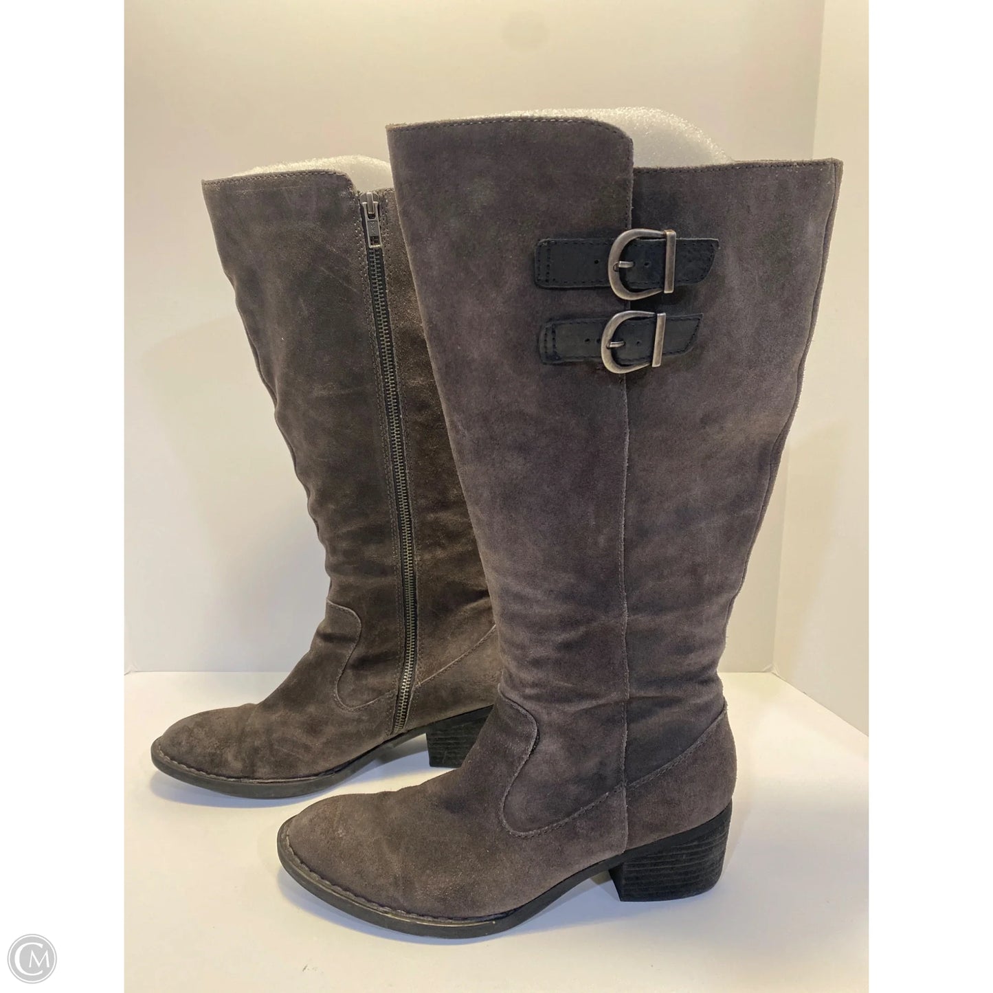 Boots Knee Flats By Born In Grey, Size: 9.5