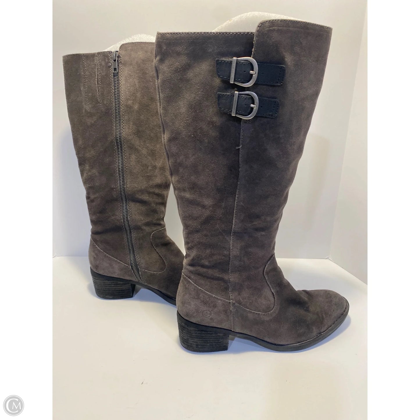 Boots Knee Flats By Born In Grey, Size: 9.5