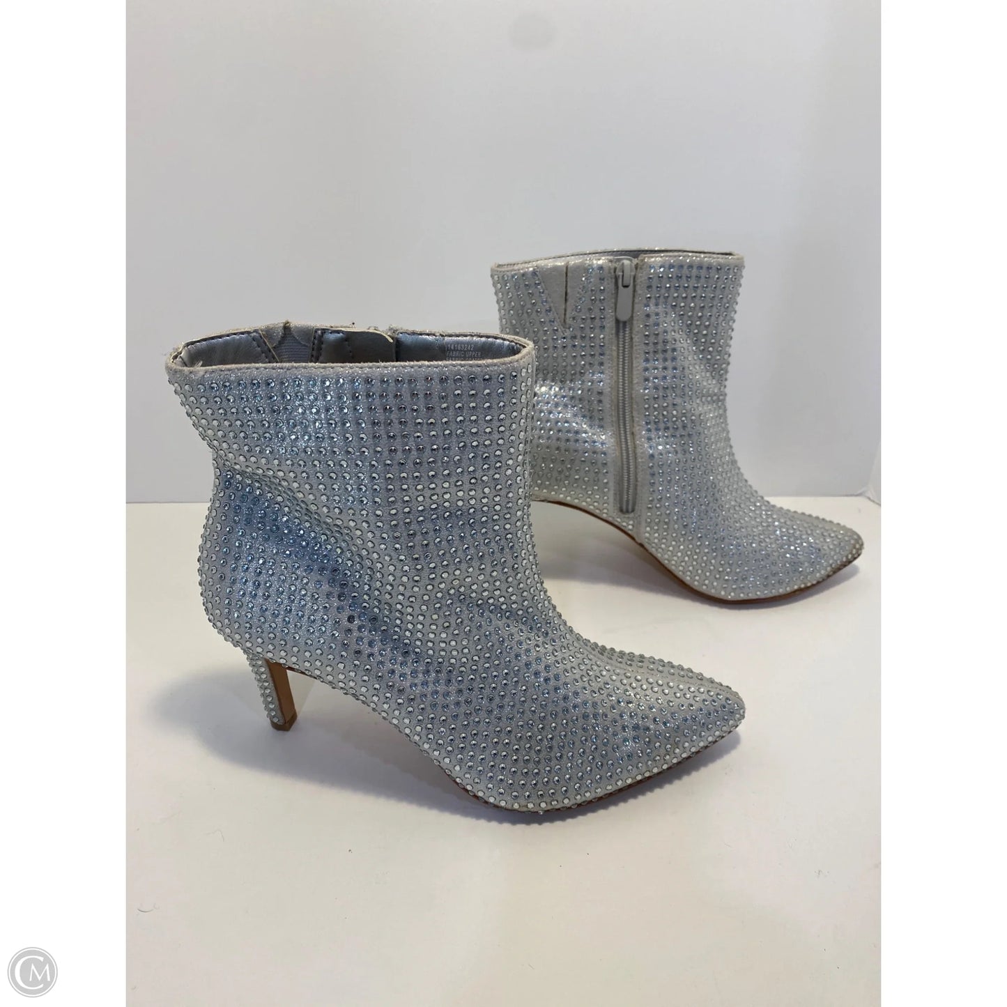 Boots Ankle Heels By Torrid In Silver, Size: 8.5