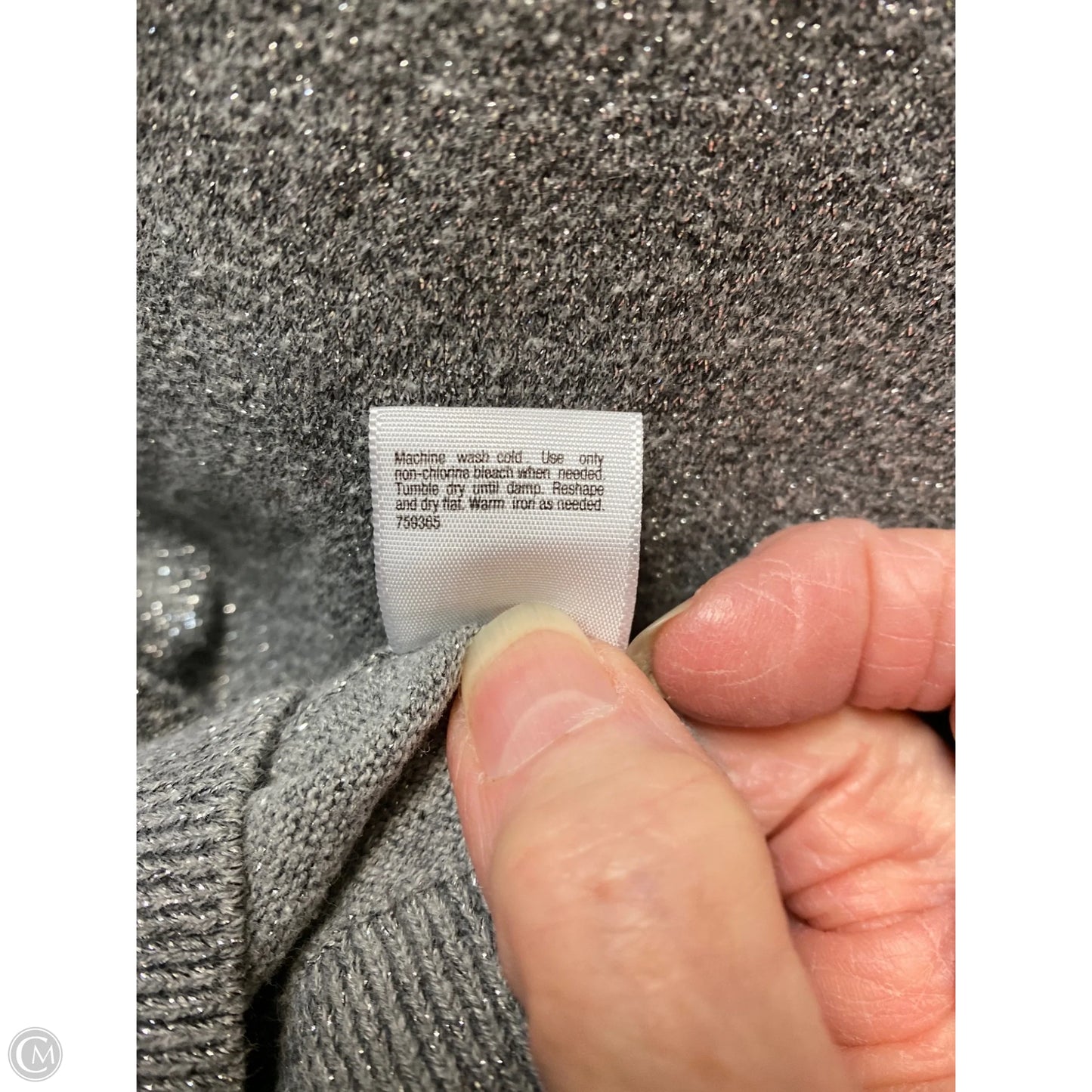 Cardigan By Ana In Silver, Size: 2x