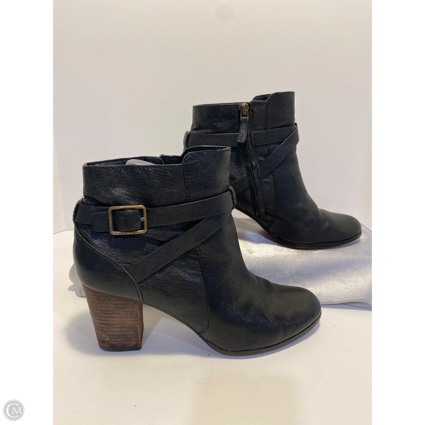 Boots Ankle Heels By Cole-haan In Black, Size: 9