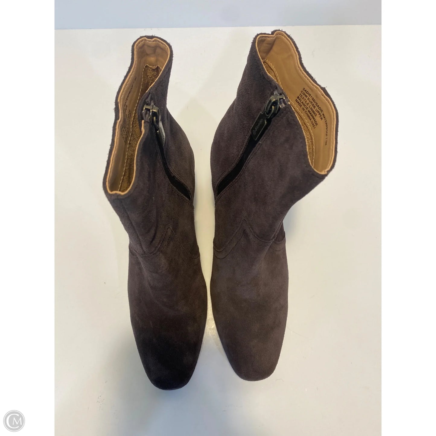 Boots Ankle Heels By Blondo In Grey, Size: 7.5