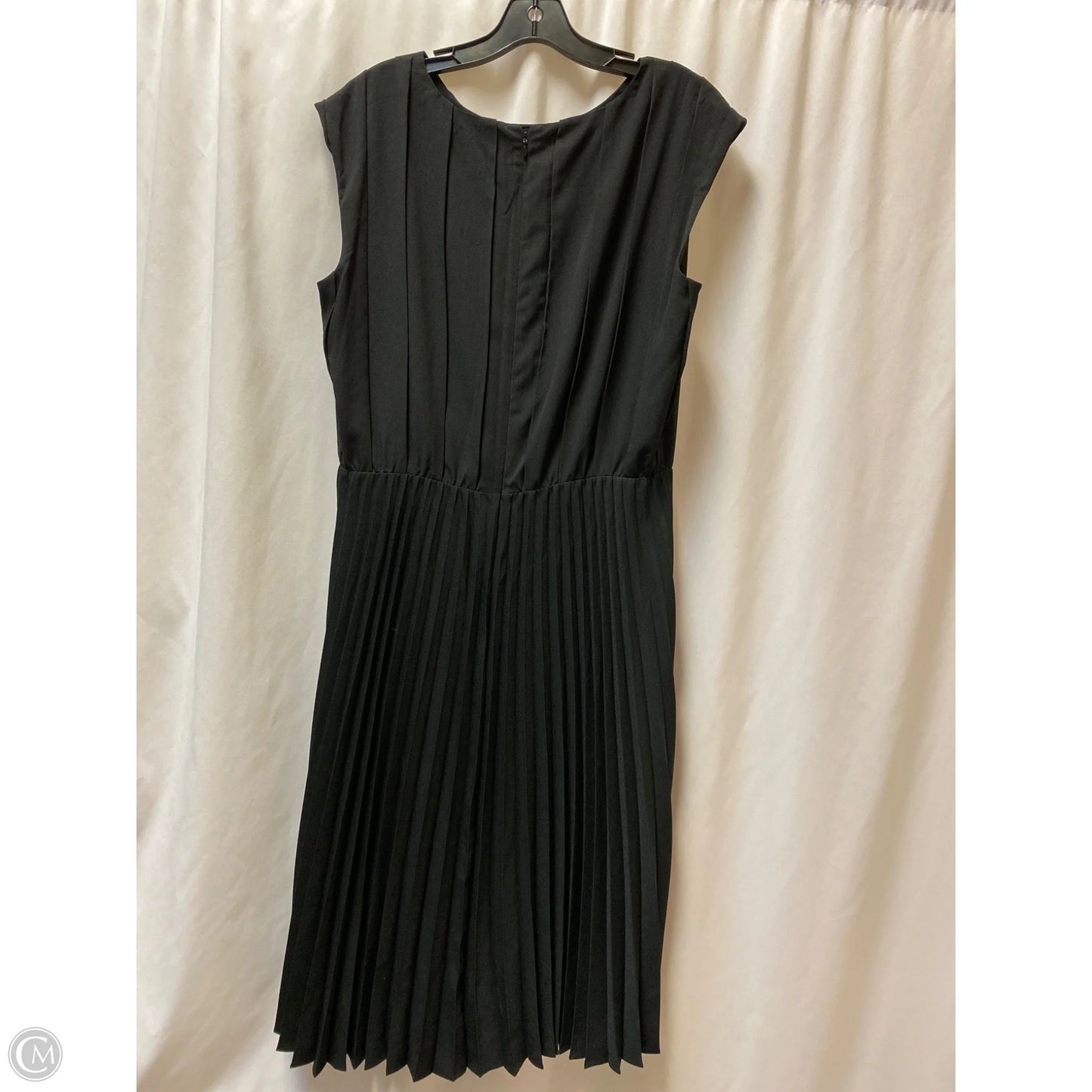 Dress Casual Midi By Loft In Black, Size: L