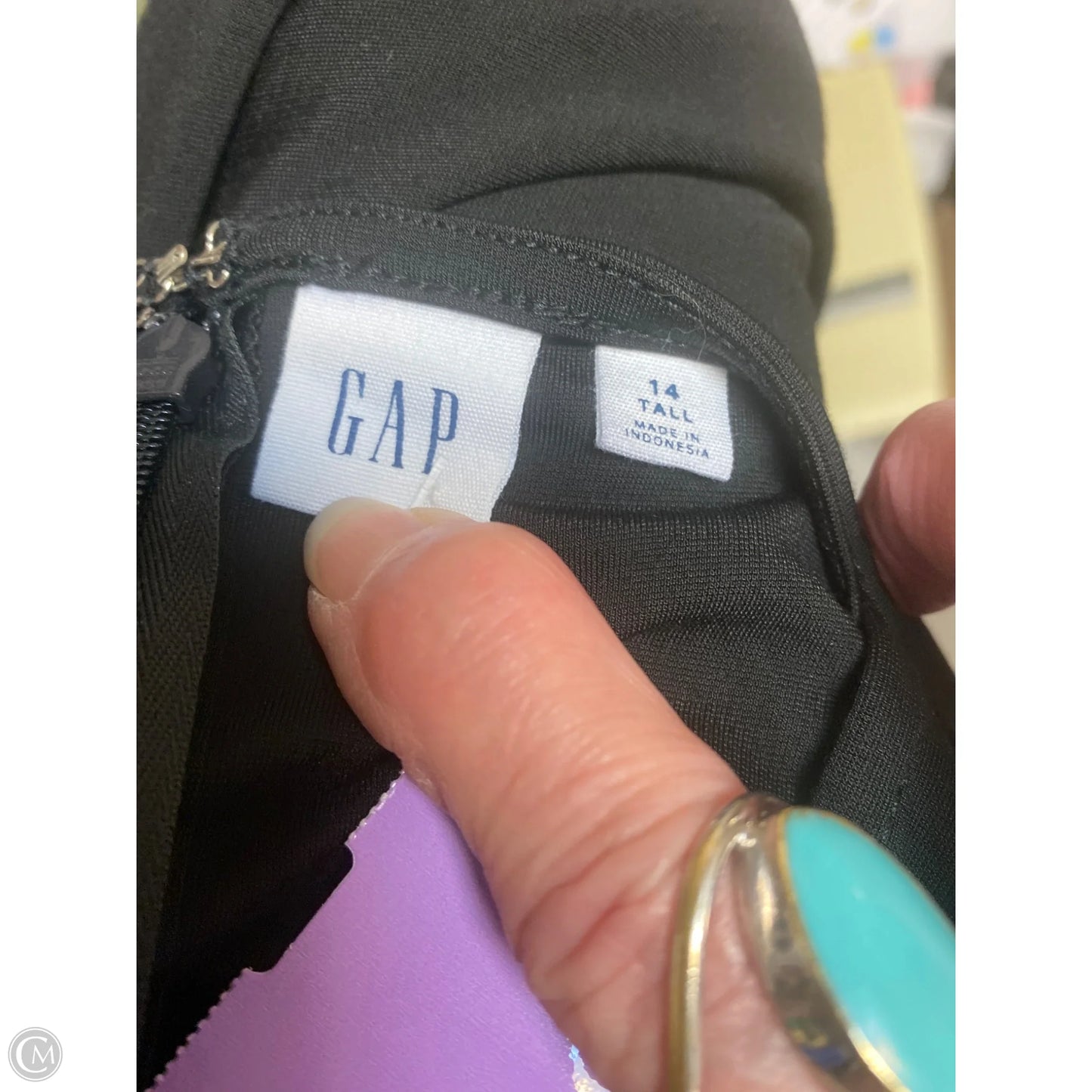 Dress Casual Maxi By Gap In Black, Size: L