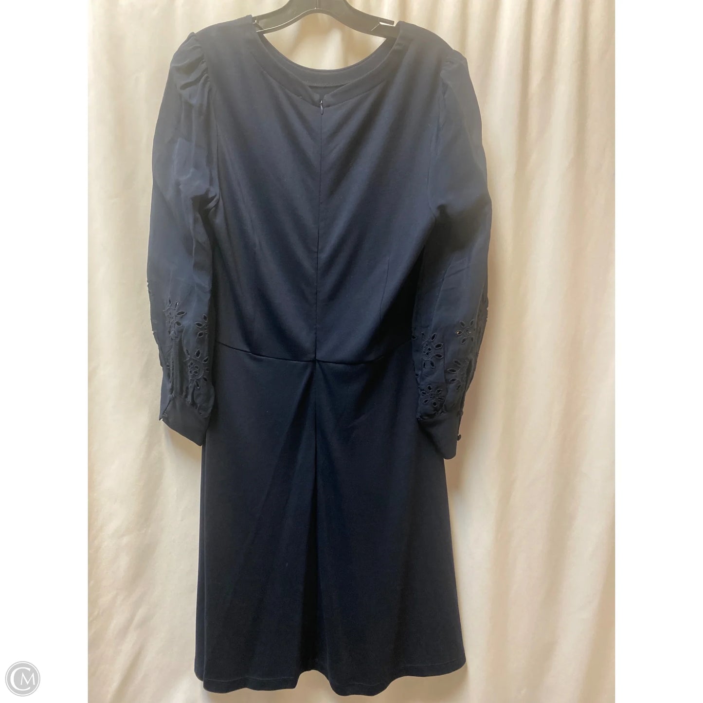 Dress Casual Midi By Loft In Navy, Size: L