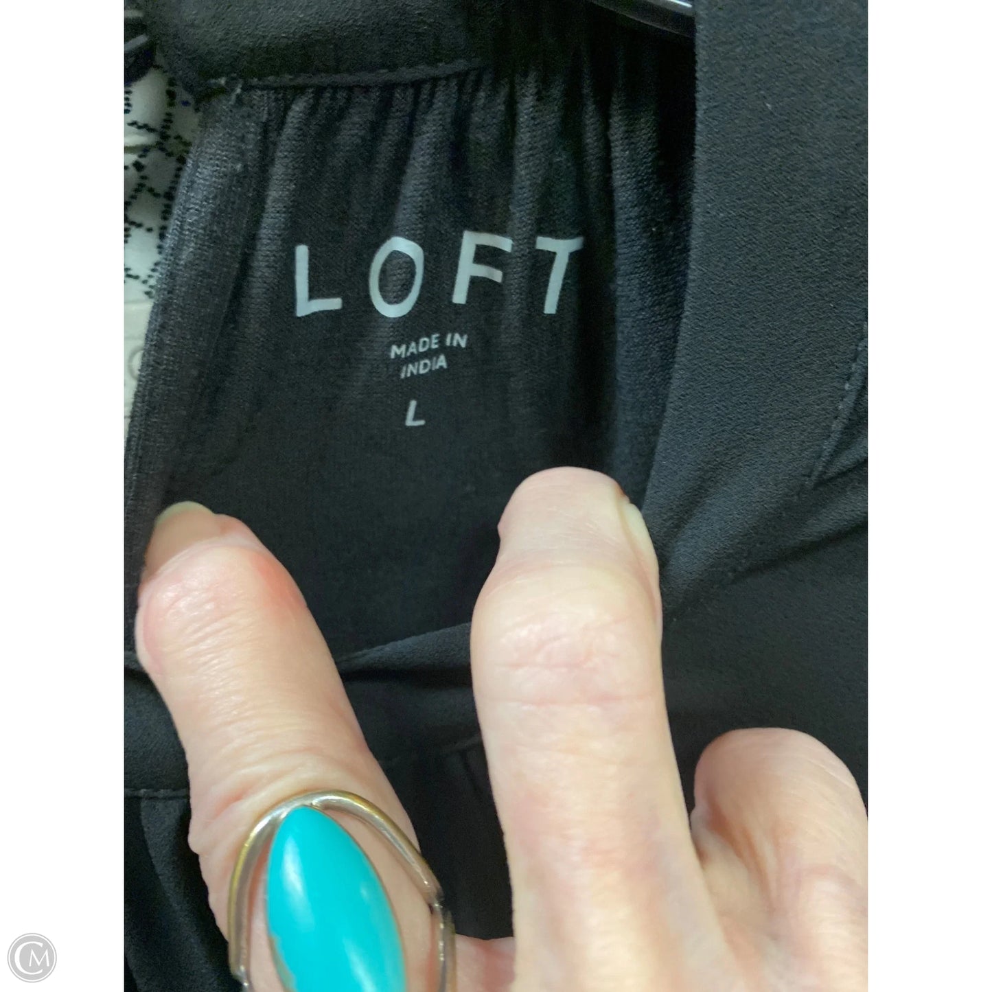 Top Long Sleeve By Loft In Black, Size: L