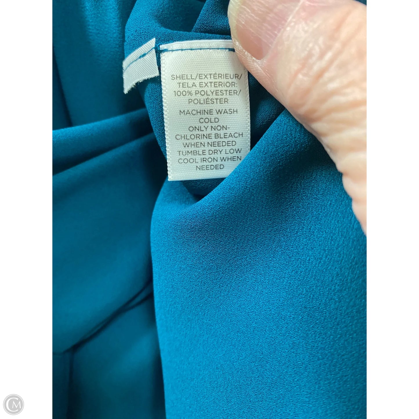 Top Long Sleeve By Loft In Teal, Size: L