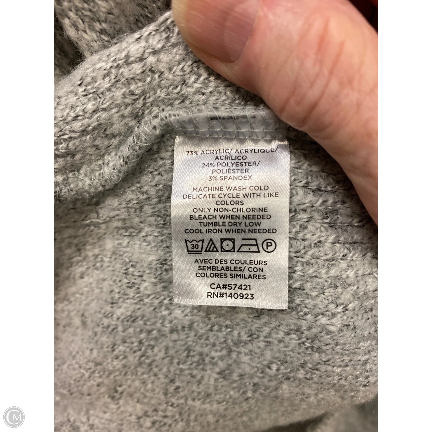 Sweatshirt Hoodie By Loft In Grey, Size: Xl