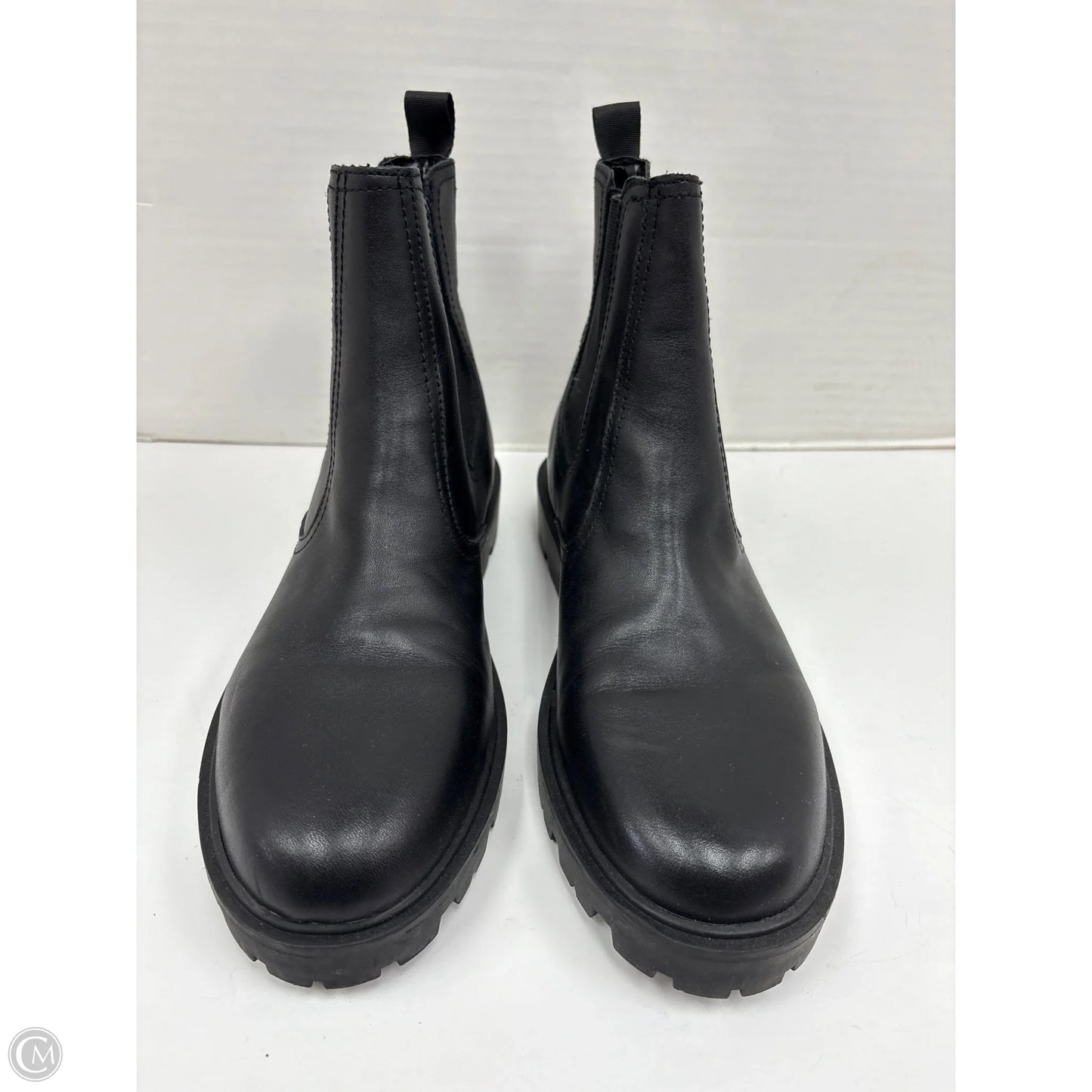 Boots Ankle Flats By Nine West In Black, Size: 10