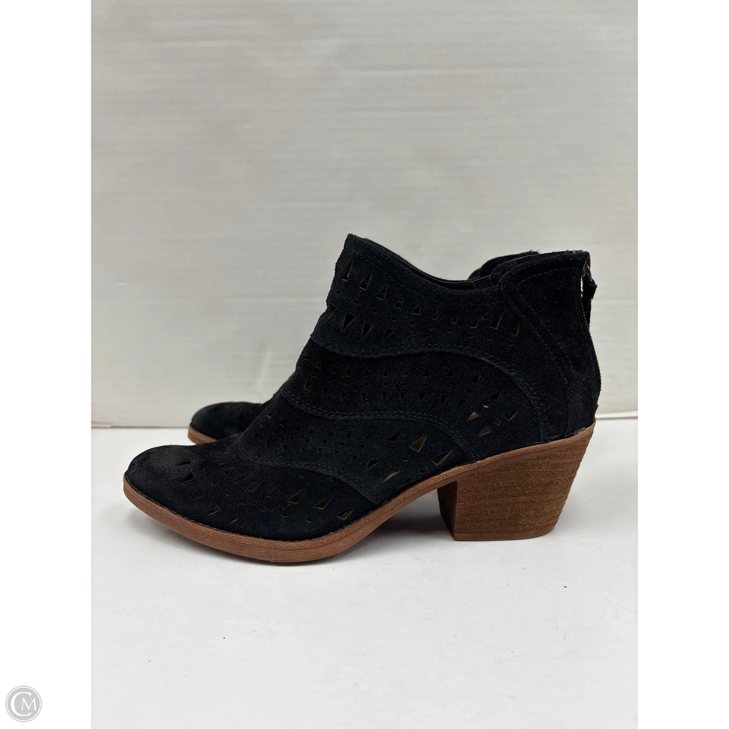 Boots Ankle Heels By Sofft In Black, Size: 10