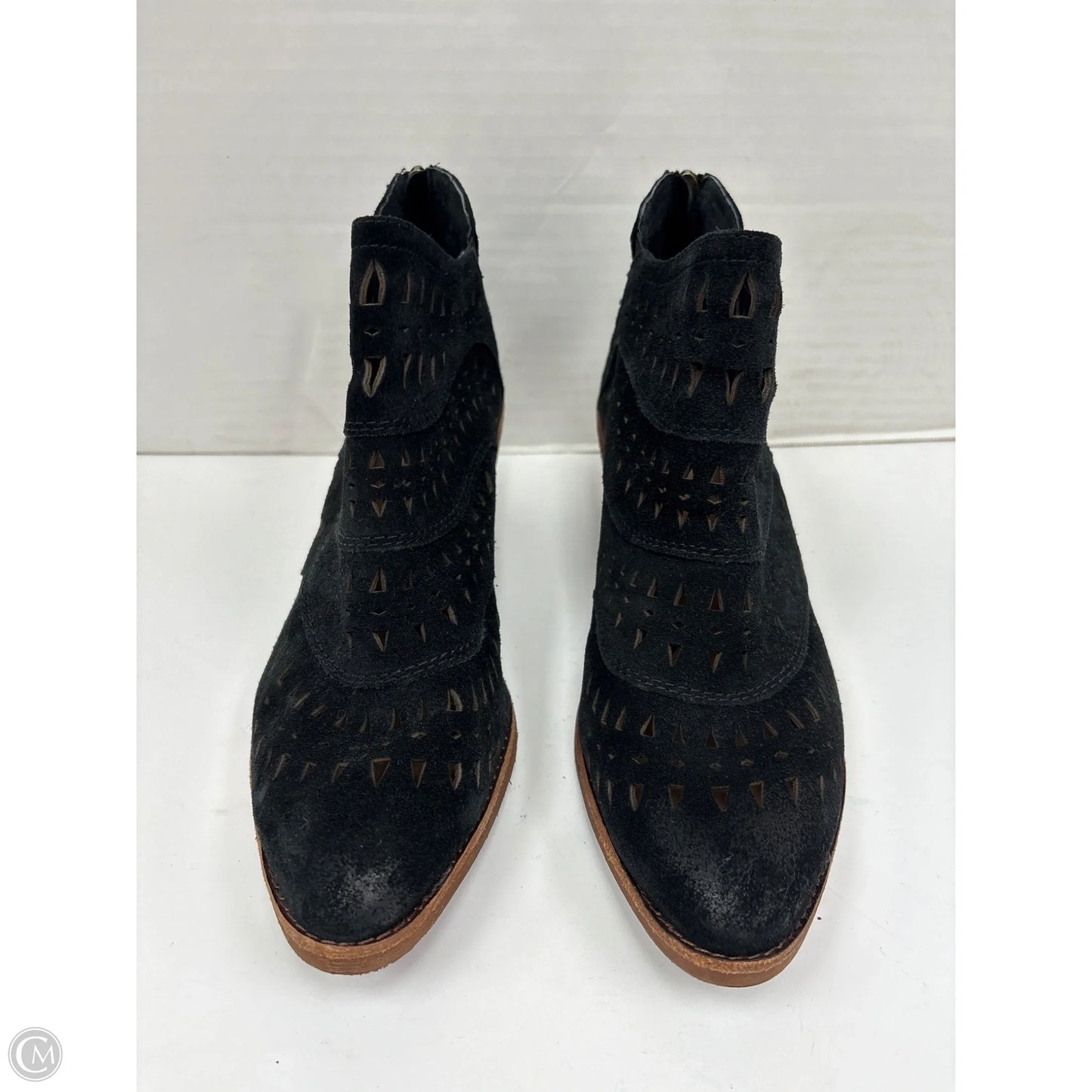 Boots Ankle Heels By Sofft In Black, Size: 10