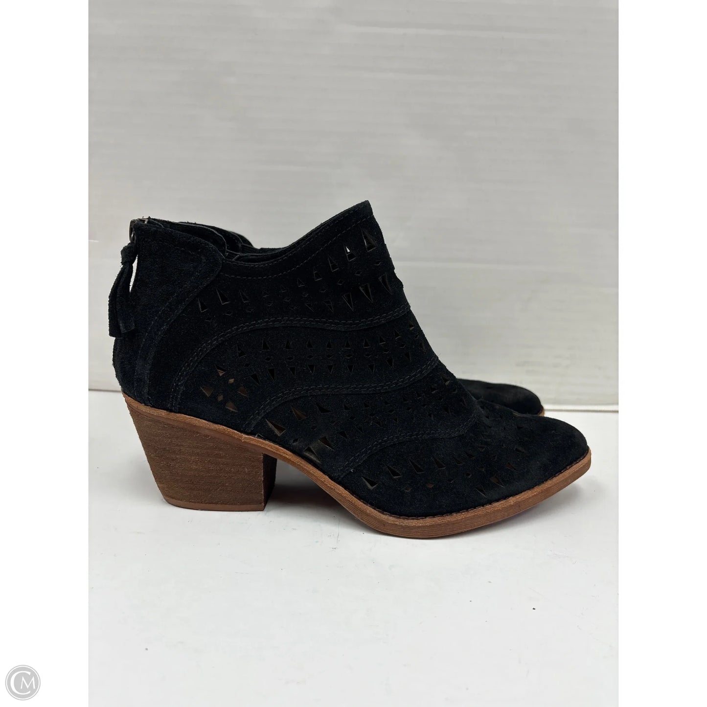 Boots Ankle Heels By Sofft In Black, Size: 10