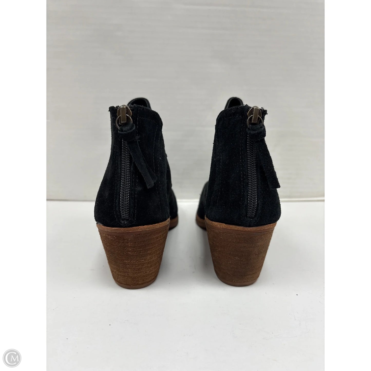 Boots Ankle Heels By Sofft In Black, Size: 10