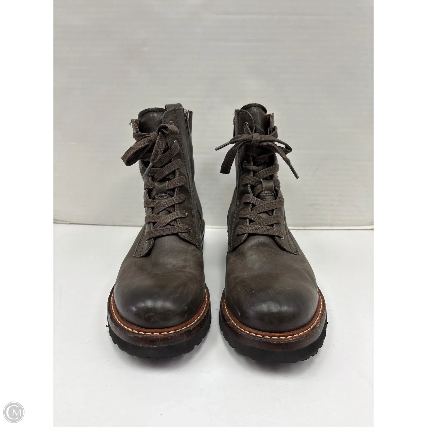 Boots Designer By Frye In Grey, Size: 8