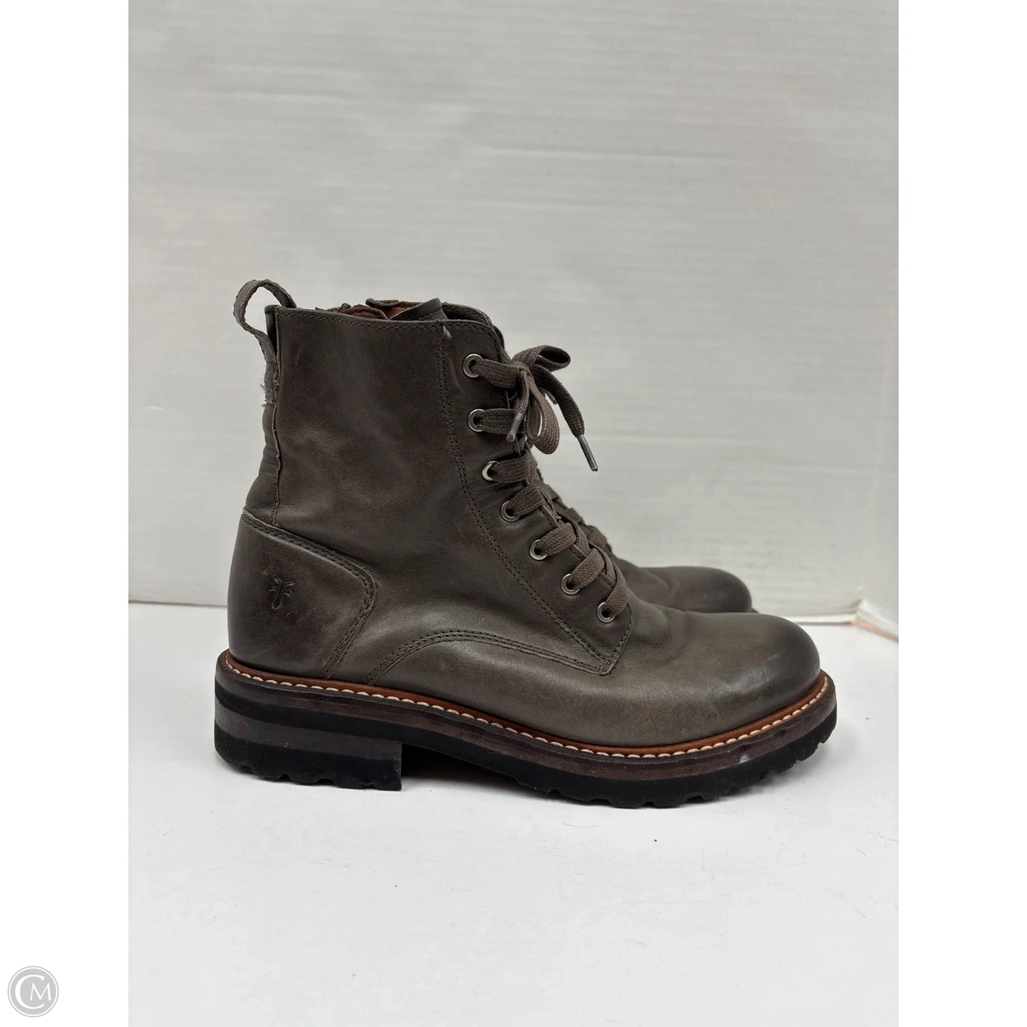 Boots Designer By Frye In Grey, Size: 8