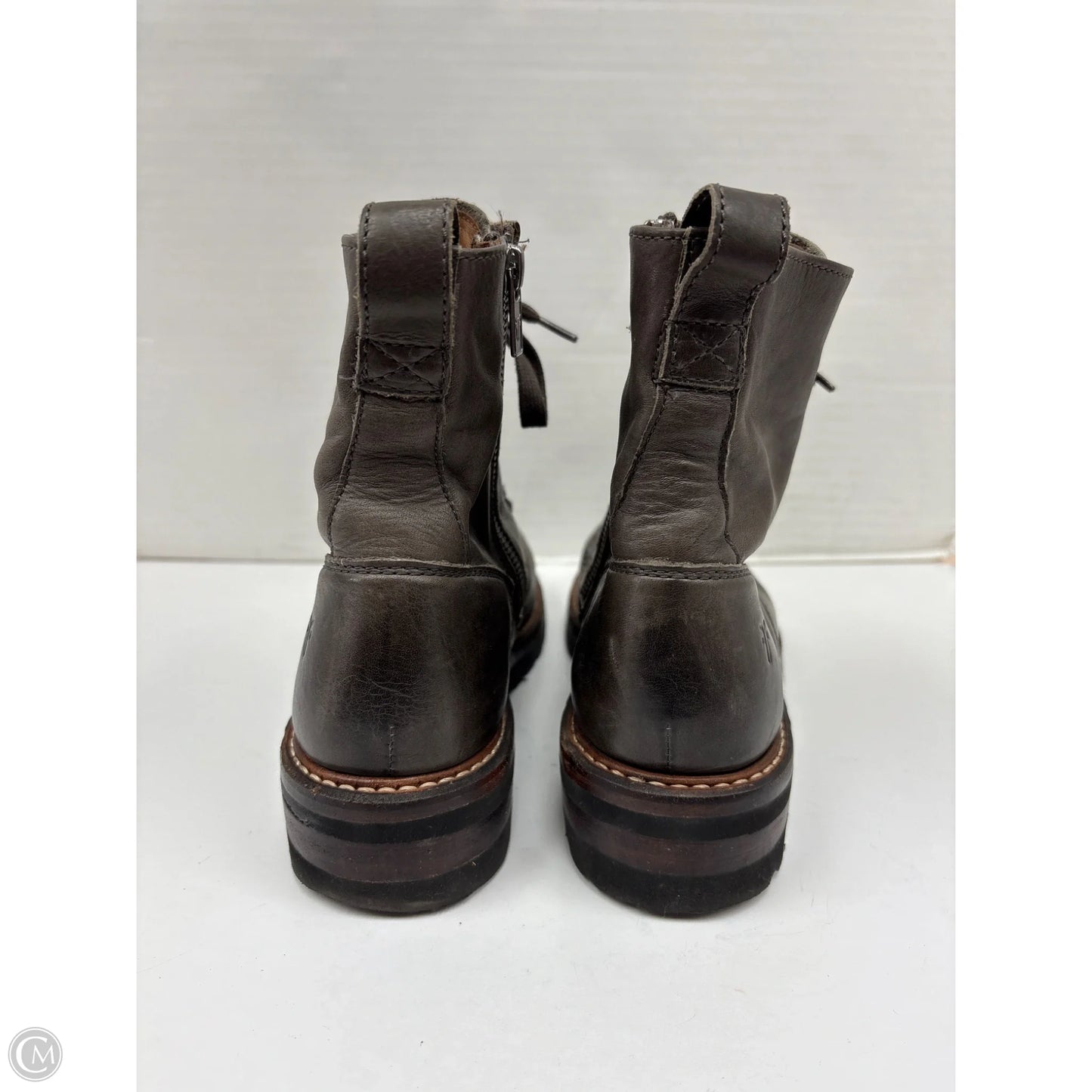 Boots Designer By Frye In Grey, Size: 8