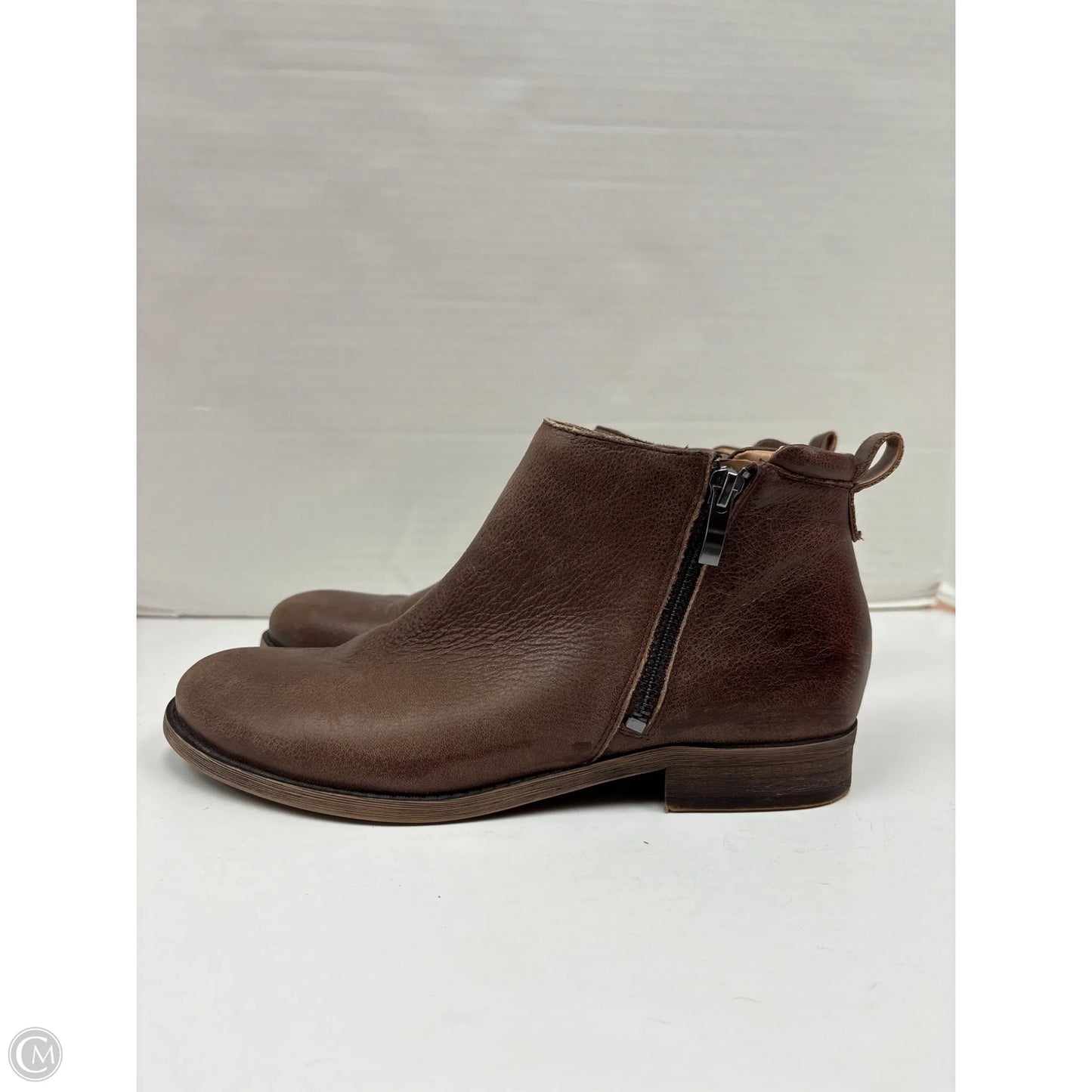 Boots Ankle Flats By Franco Sarto In Brown, Size: 8.5