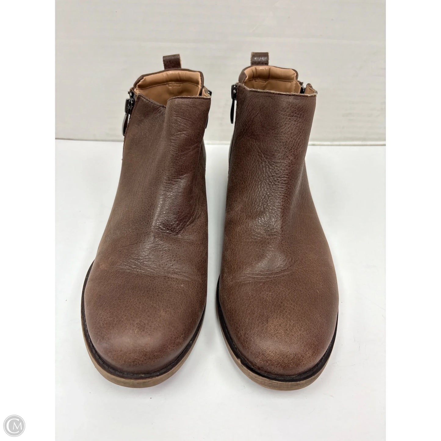 Boots Ankle Flats By Franco Sarto In Brown, Size: 8.5