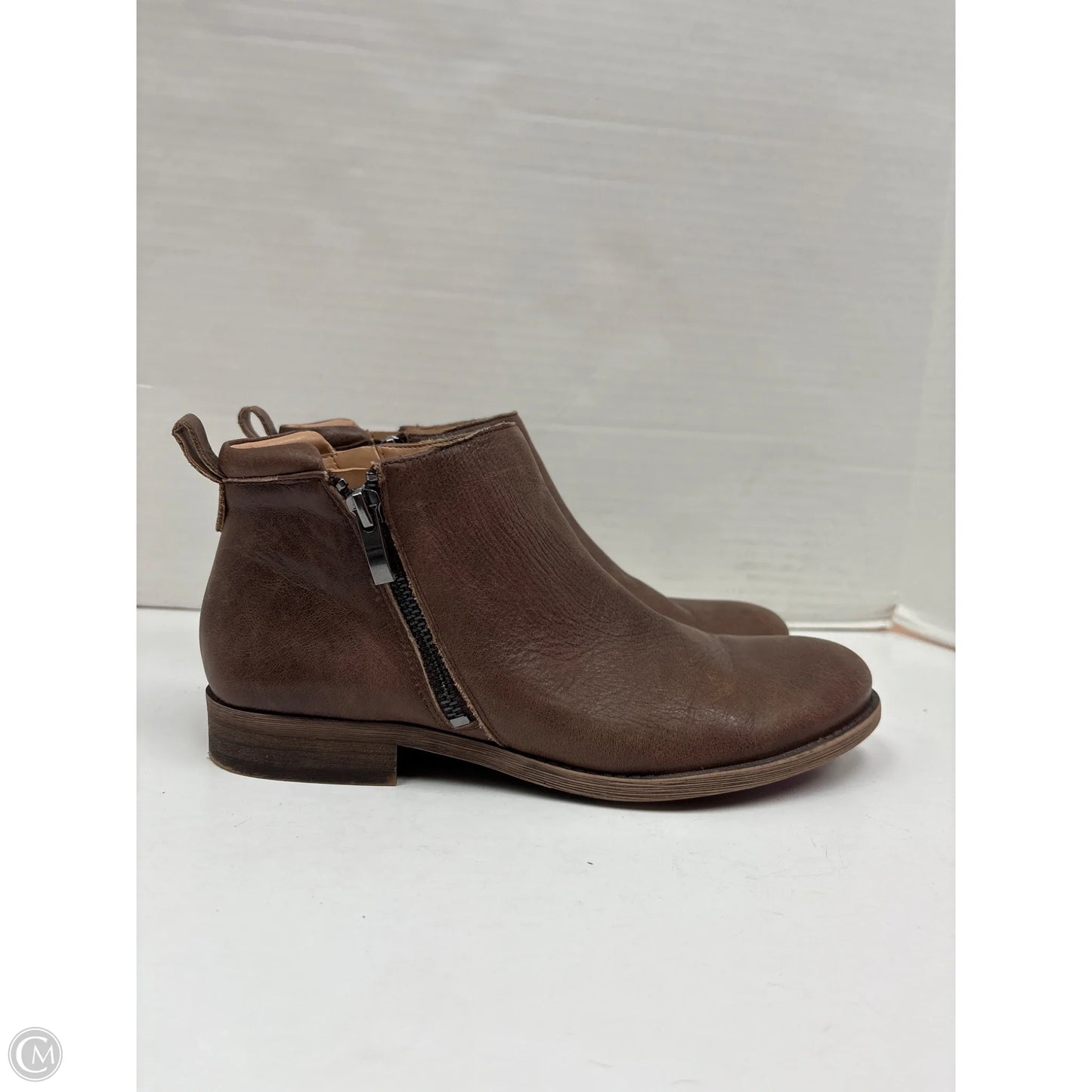 Boots Ankle Flats By Franco Sarto In Brown, Size: 8.5