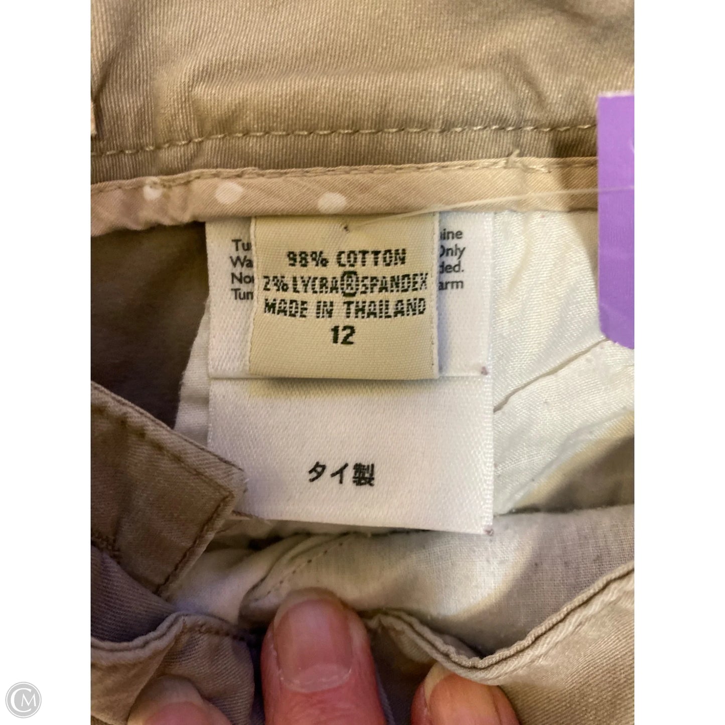Pants Dress By Eddie Bauer In Tan, Size: 12