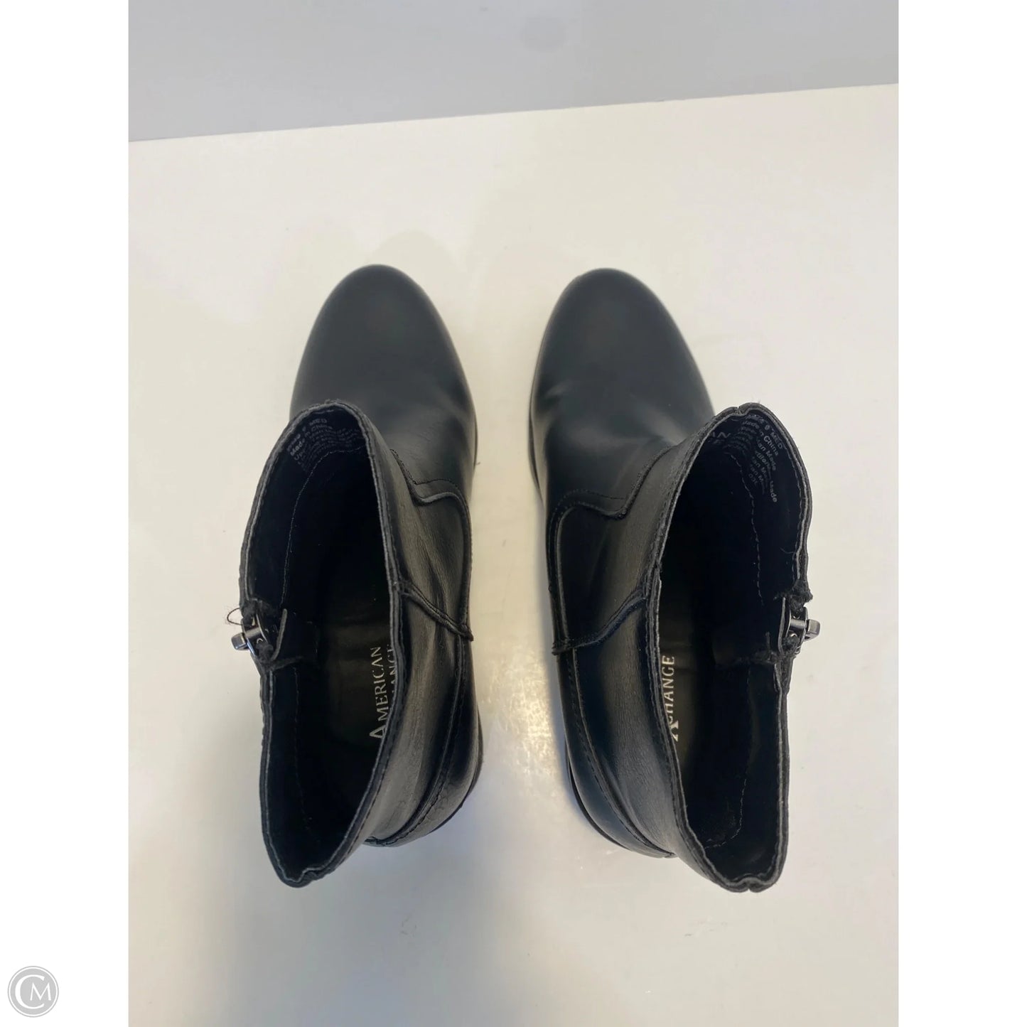 Boots Ankle Heels By Clothes Mentor In Black, Size: 9