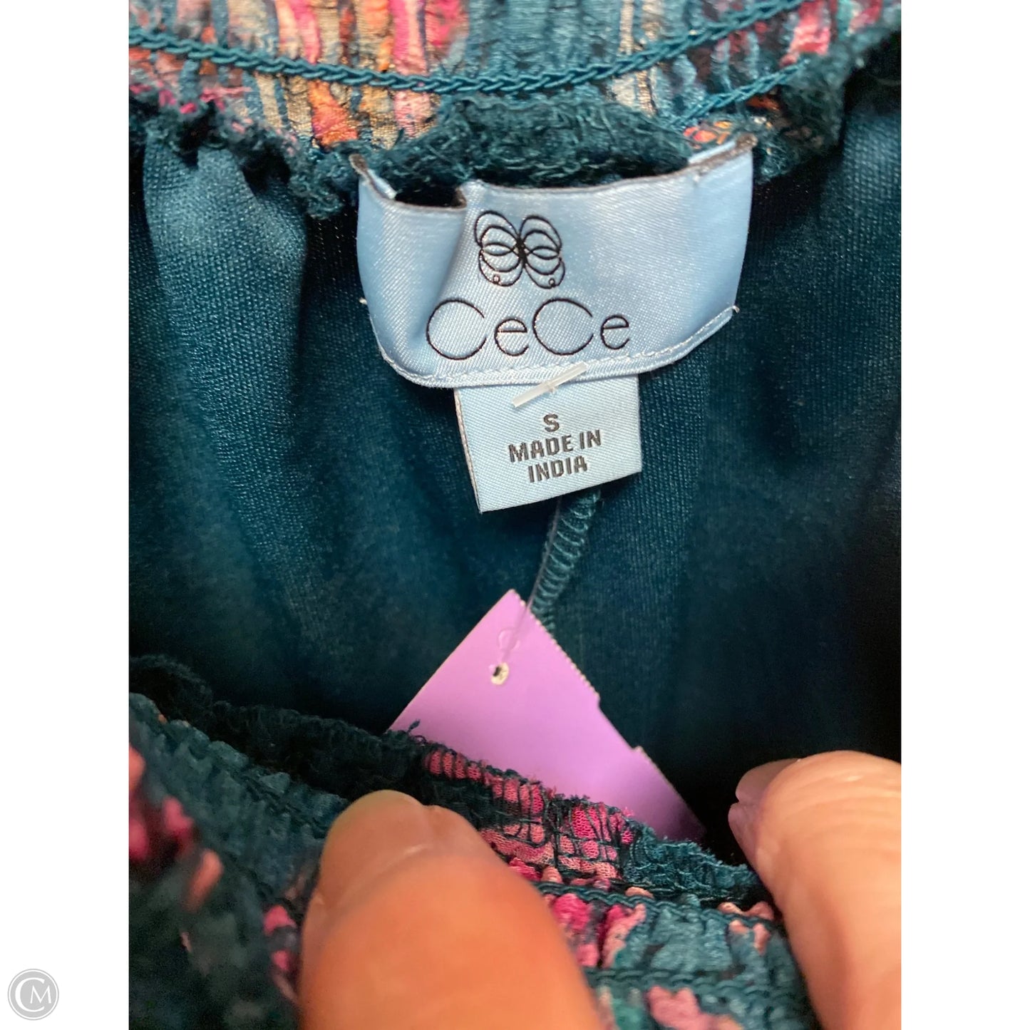 Top Long Sleeve By Cece In Green, Size: S