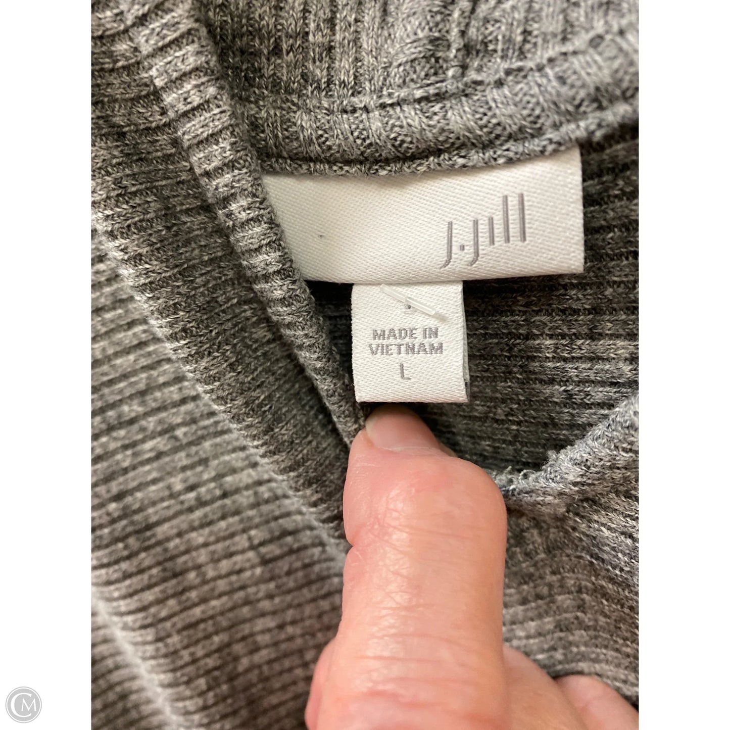 Tunic Long Sleeve By J. Jill In Grey, Size: L