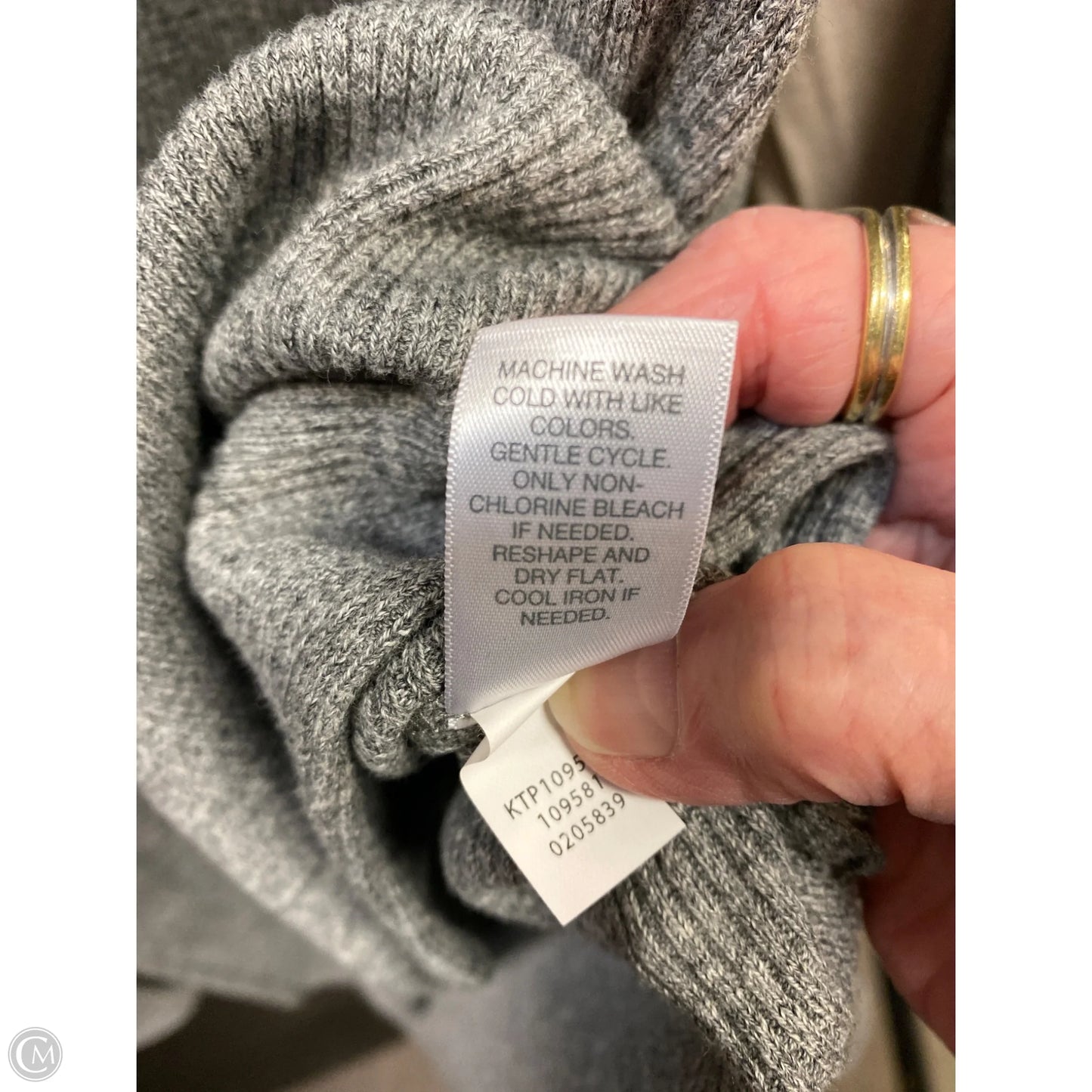 Tunic Long Sleeve By J. Jill In Grey, Size: L