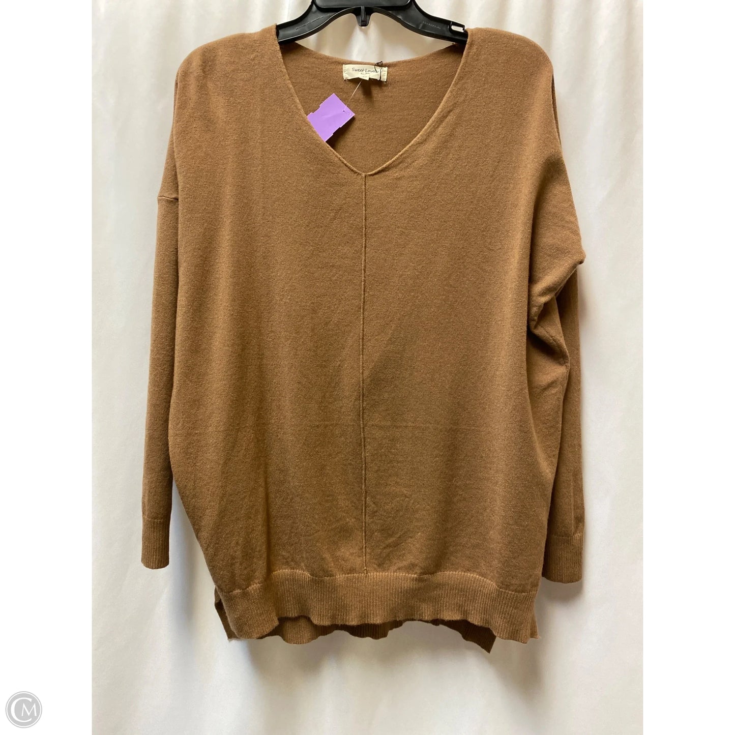 Sweater By Clothes Mentor In Brown, Size: M