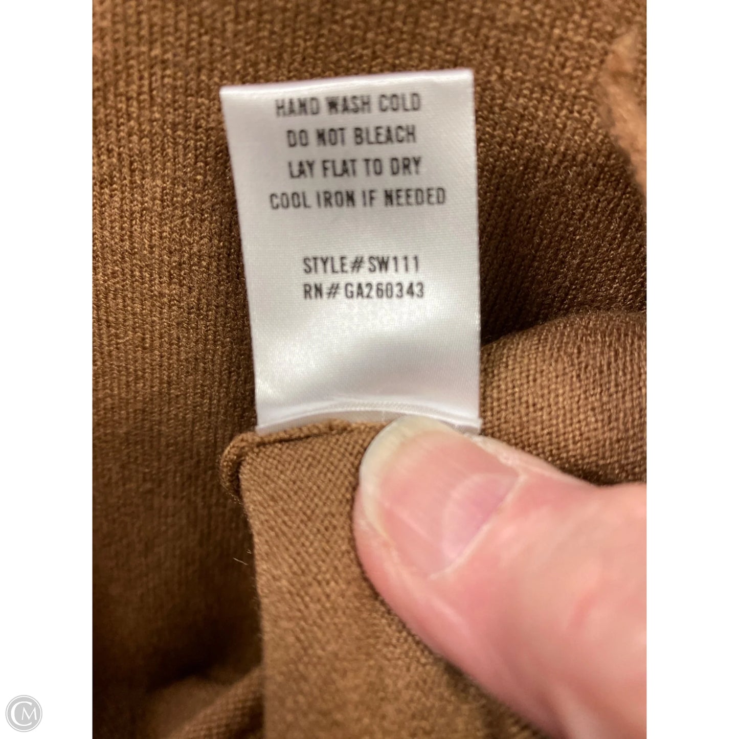 Sweater By Clothes Mentor In Brown, Size: M