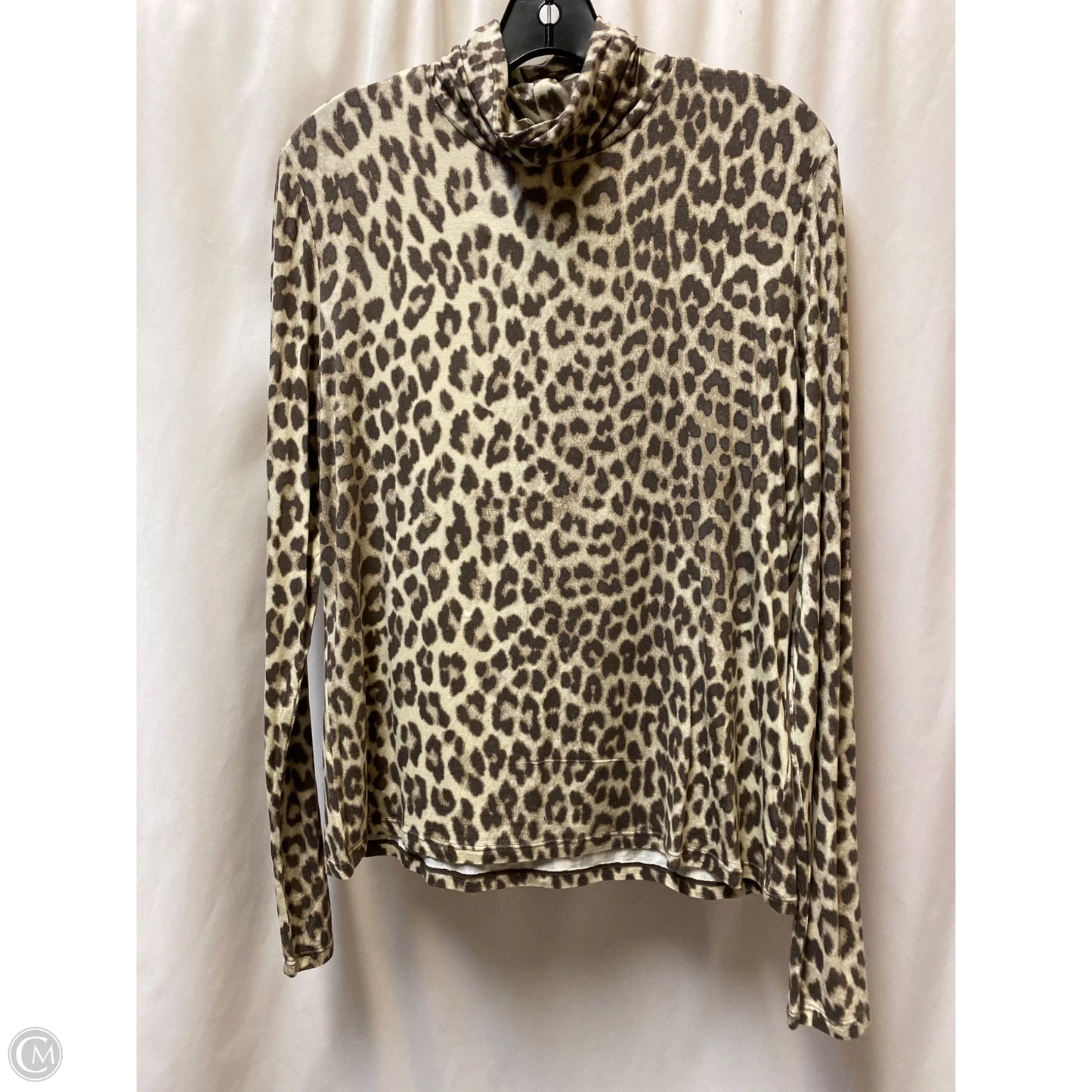 Top Long Sleeve By H&m In Animal Print, Size: Xl