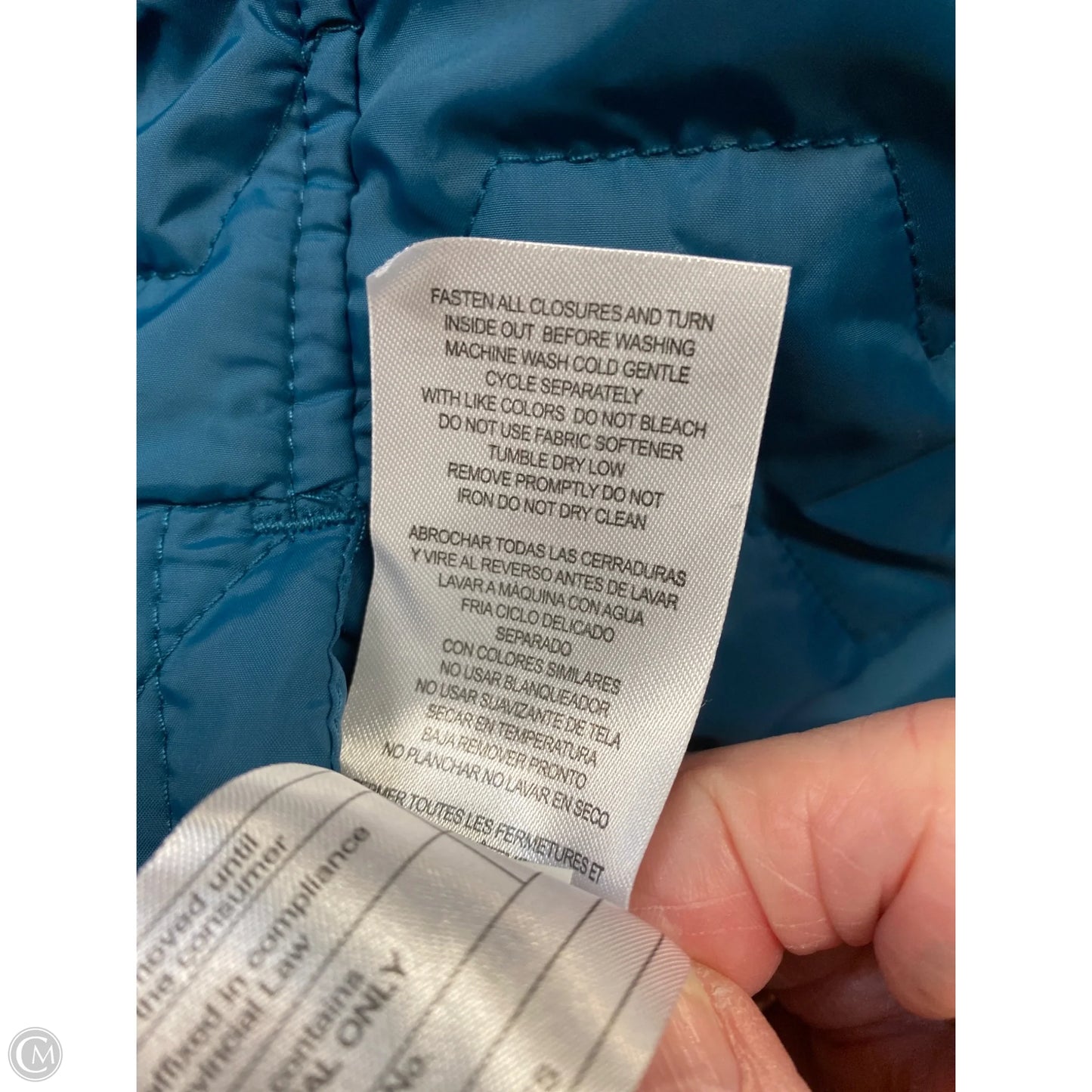 Vest Puffer & Quilted By Free Country In Aqua, Size: S