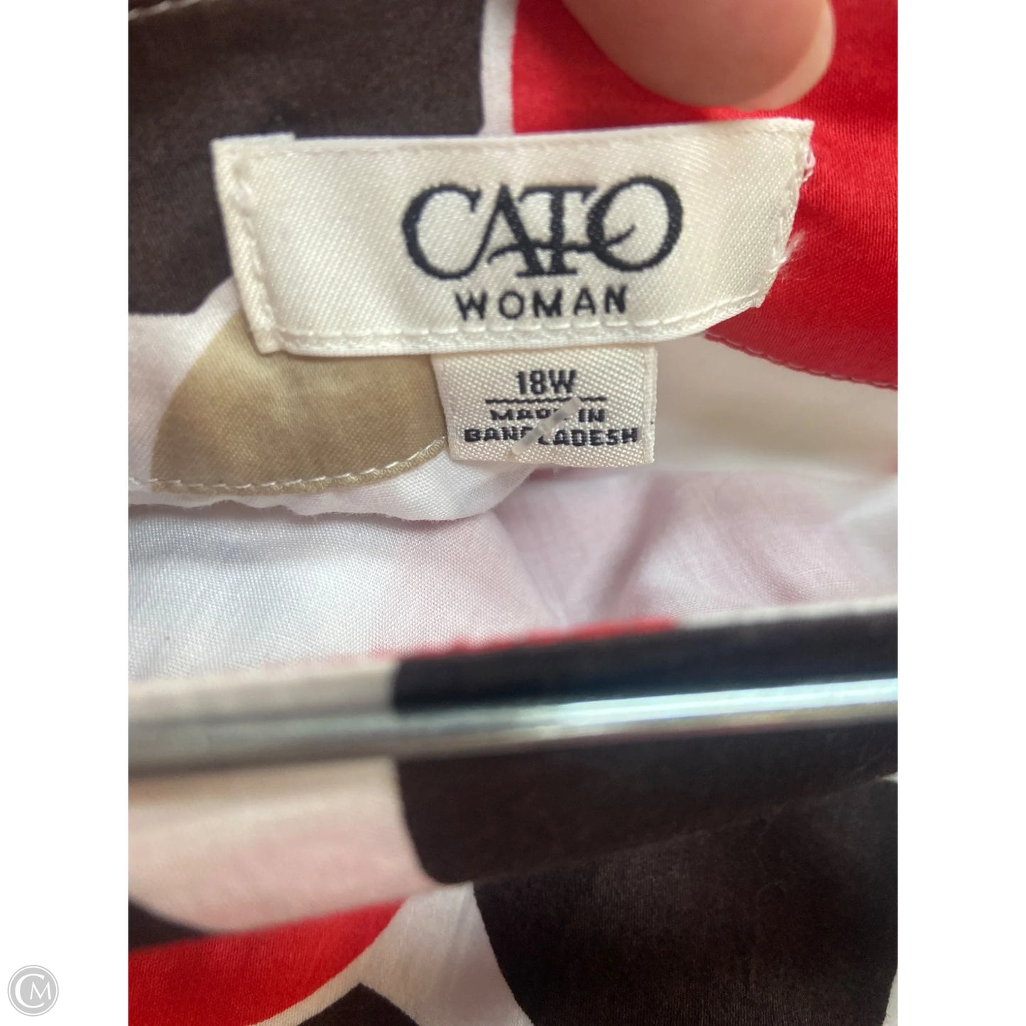 Skirt Midi By Cato In Brown, Size: 1x