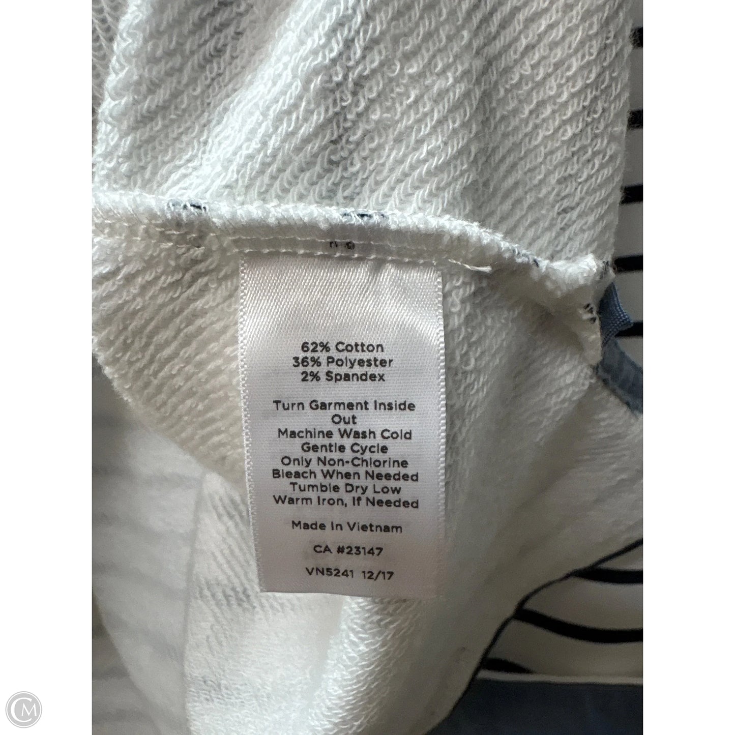 Sweatshirt Hoodie By Talbots In Blue, Size: L