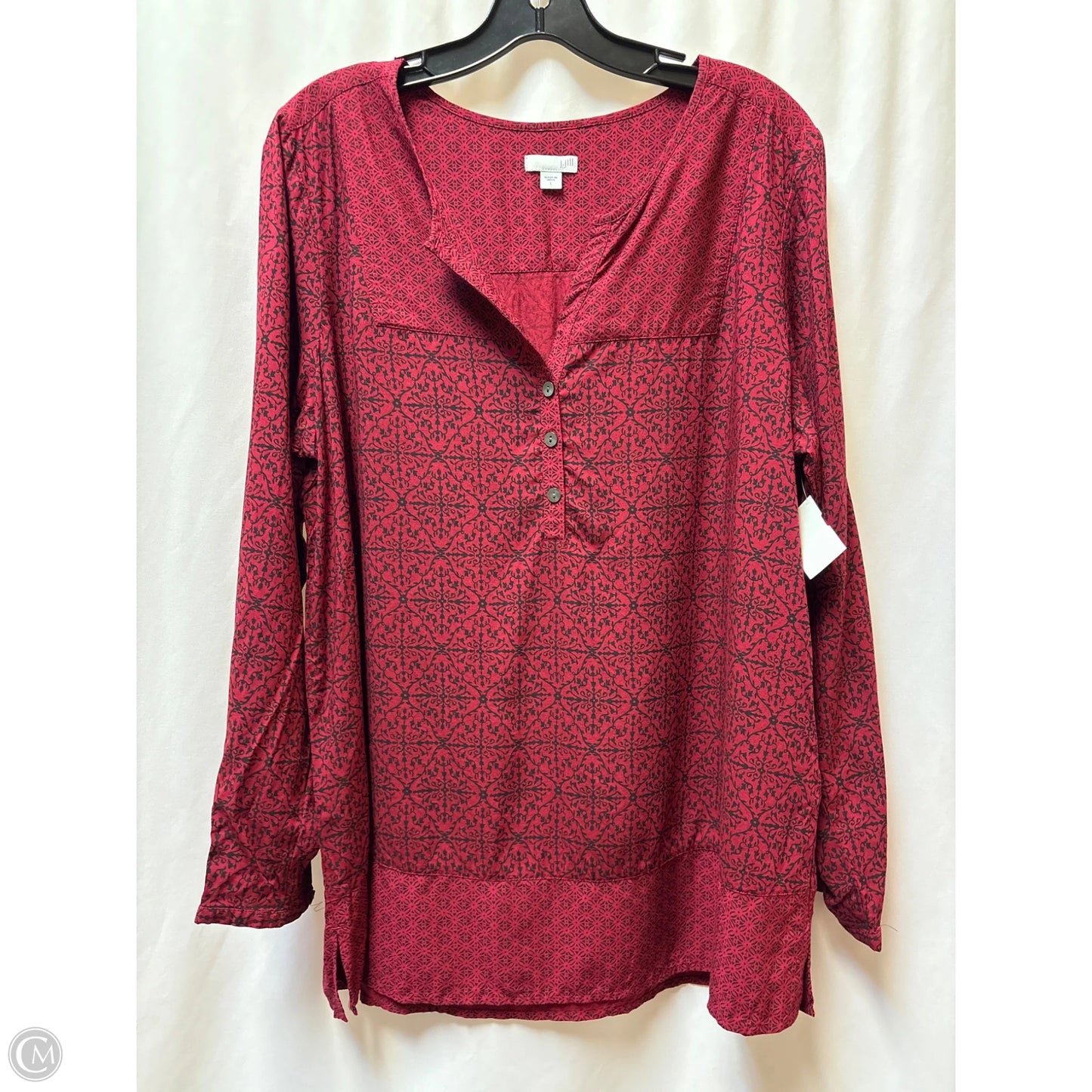 Sweater By J. Jill In Maroon, Size: 1x