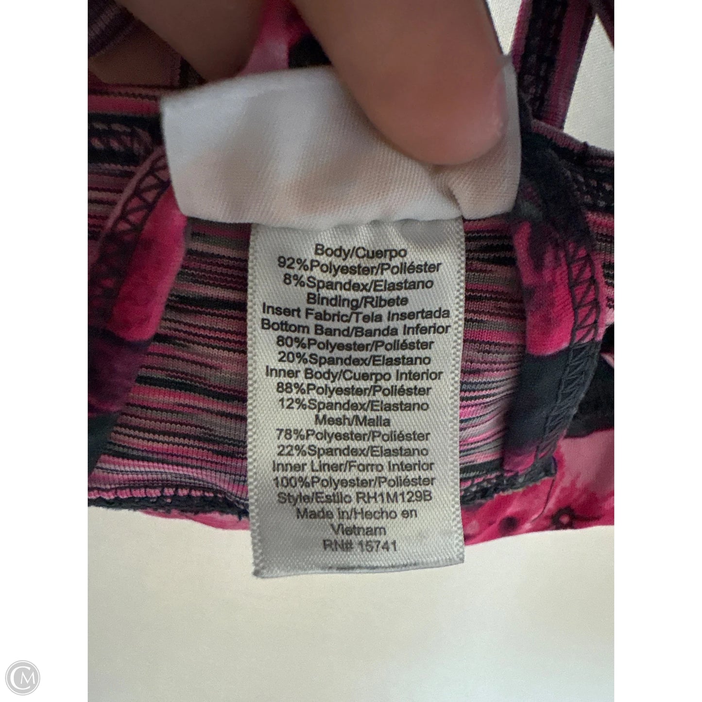 Athletic Bra By Avia In Pink, Size: M