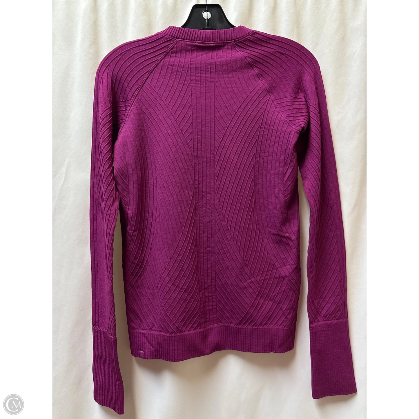 Athletic Top Long Sleeve Crewneck By Lululemon In Purple, Size: M