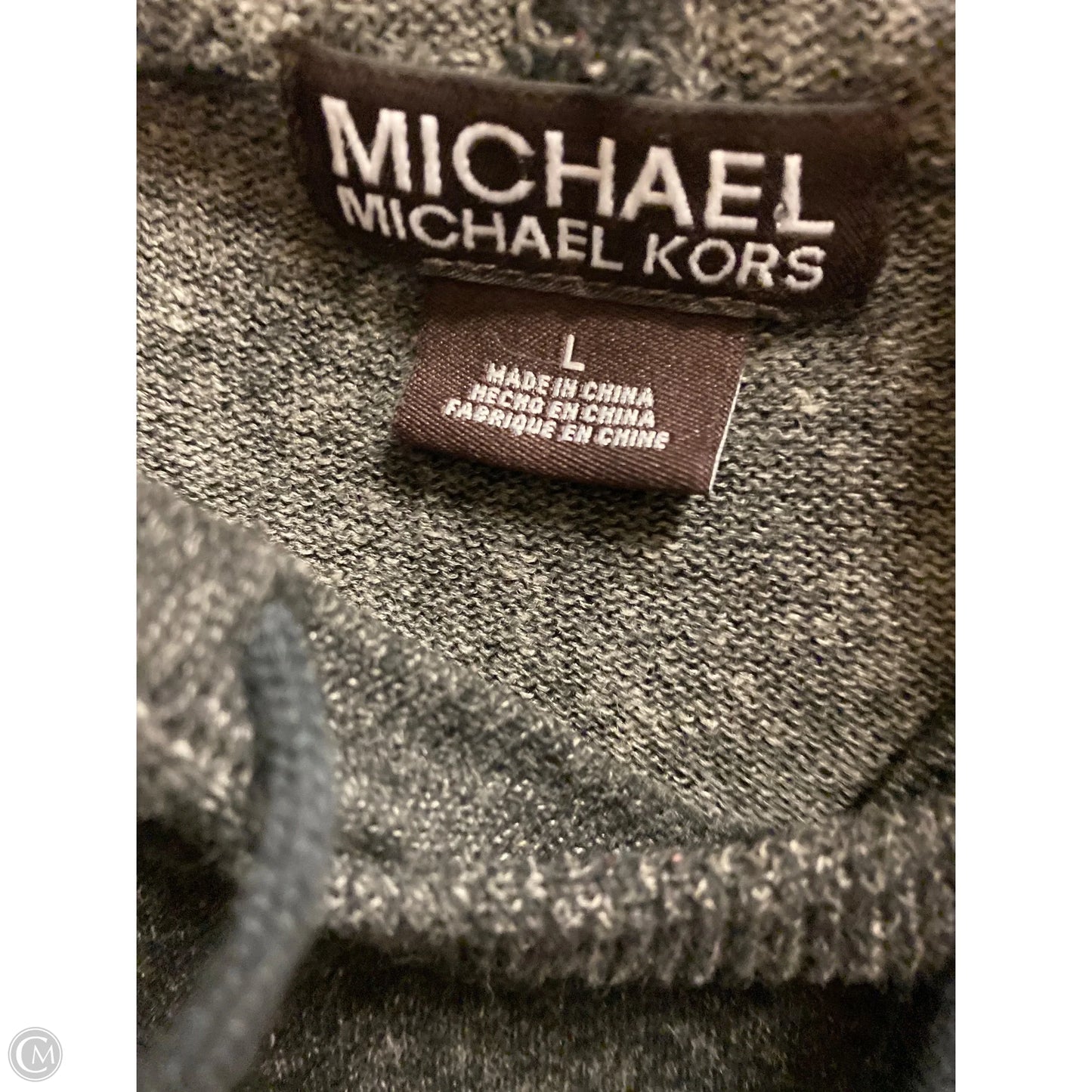 Top Long Sleeve By Michael By Michael Kors In Black, Size: L