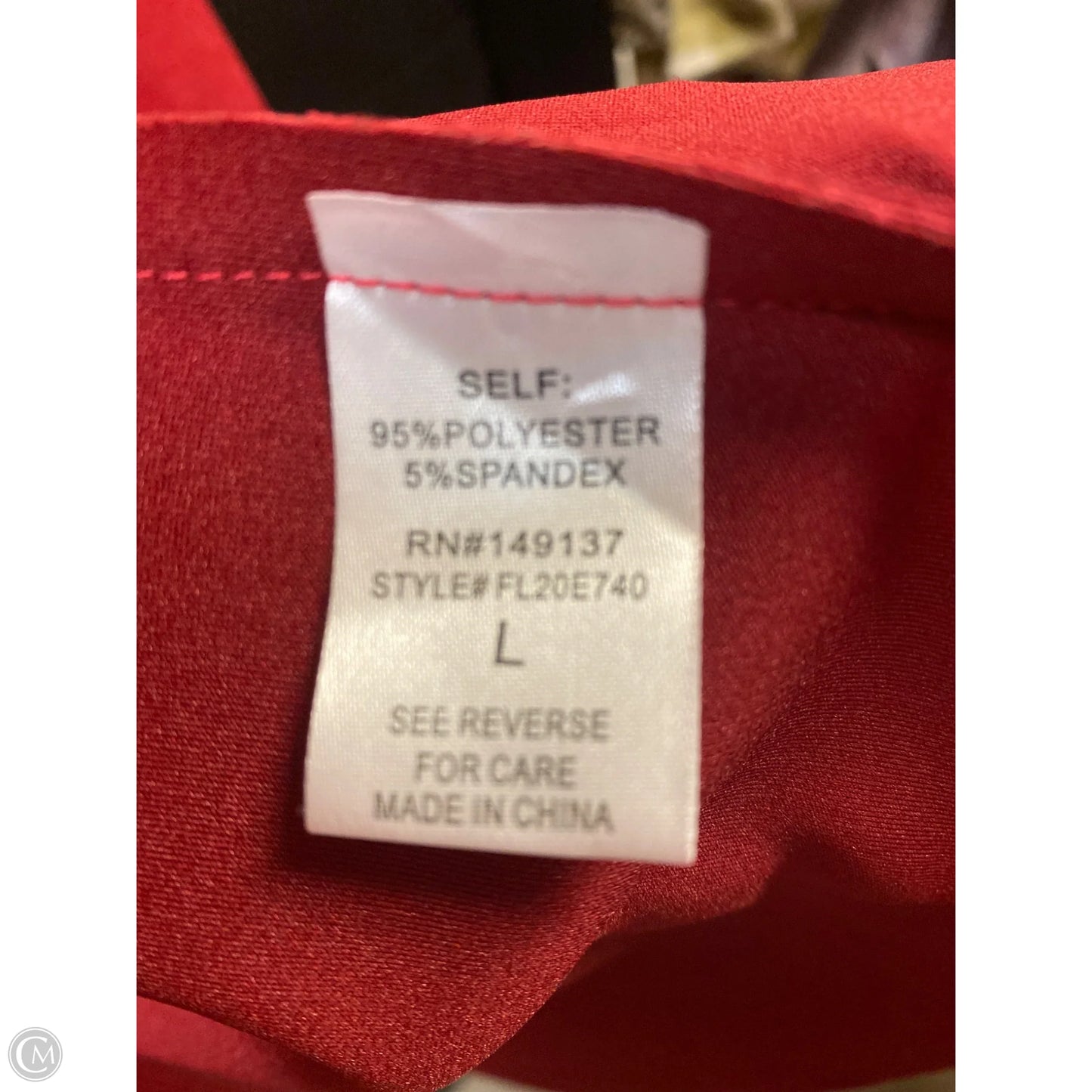 Coat Other By Clothes Mentor In Red, Size: L