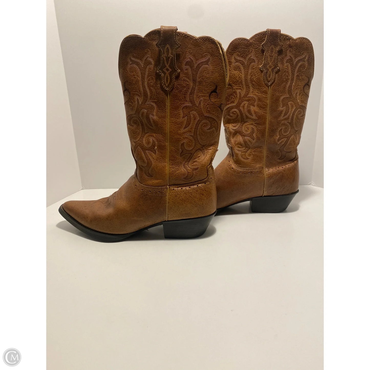 Boots Western By Justin In Brown, Size: 11