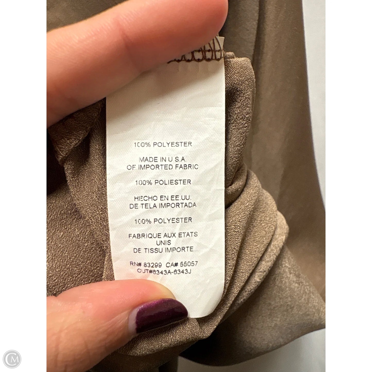 Dress Casual Maxi By Bebe In Brown, Size: M