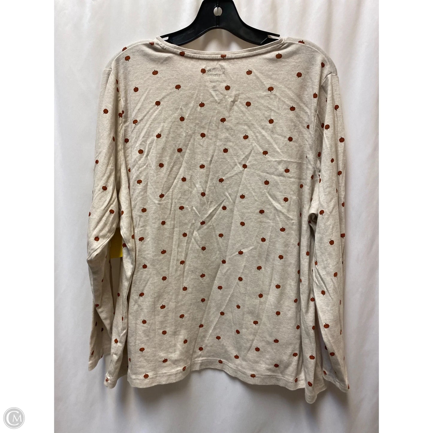 Top Long Sleeve By Croft And Barrow In Orange, Size: 2x
