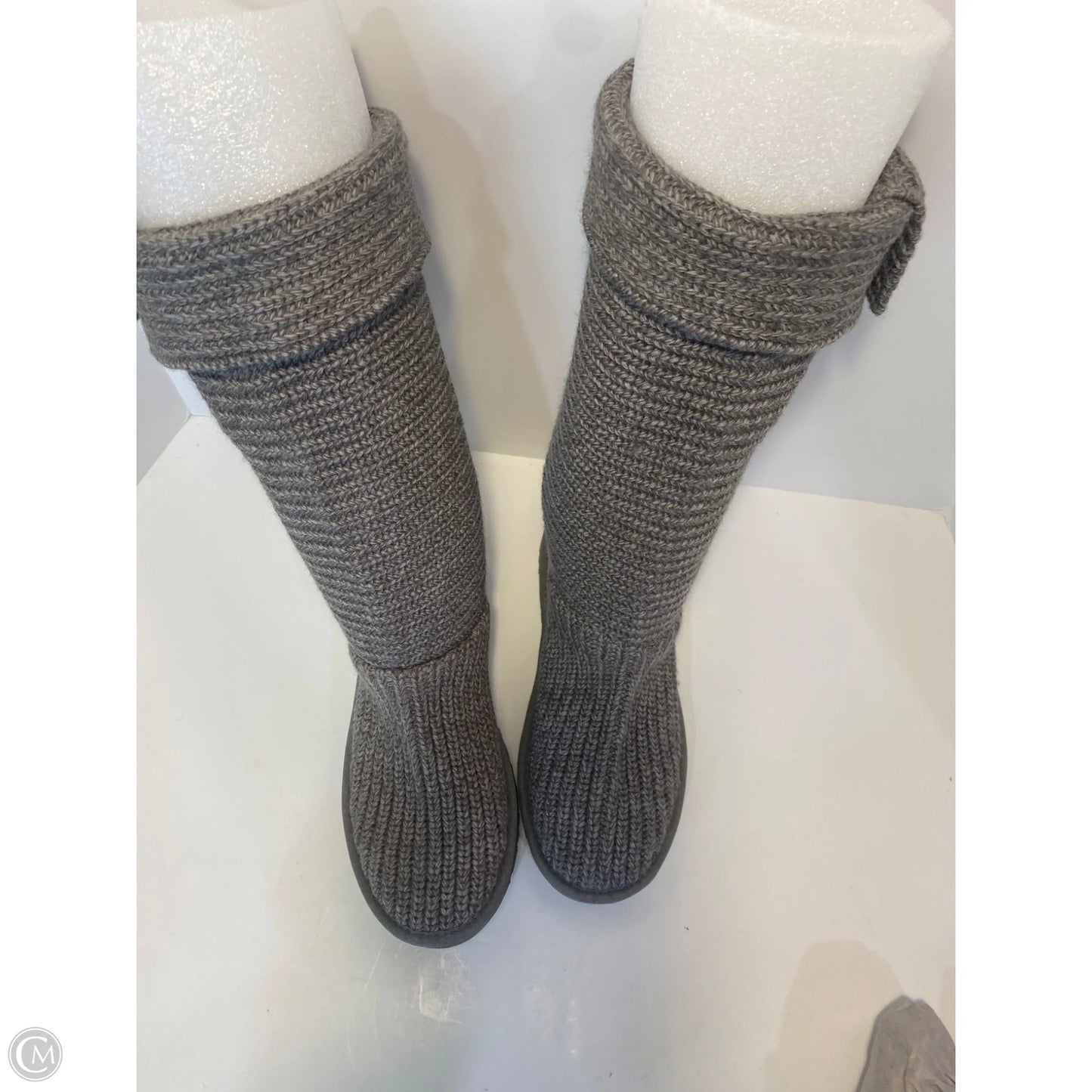 Boots Designer By Ugg In Grey, Size: 9