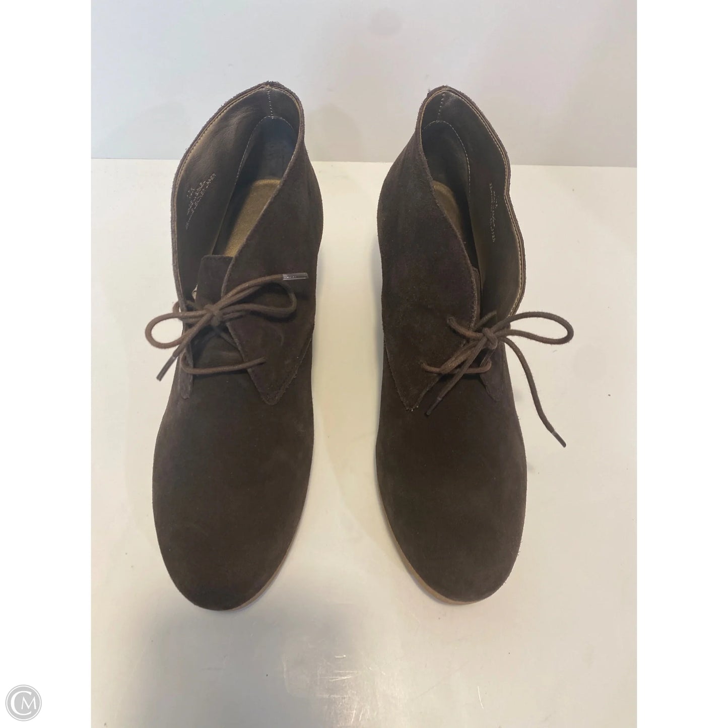 Boots Ankle Heels By Talbots In Brown, Size: 10