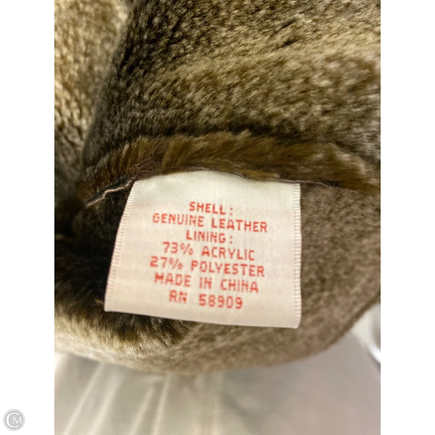 Coat Leather By Clothes Mentor In Brown, Size: M