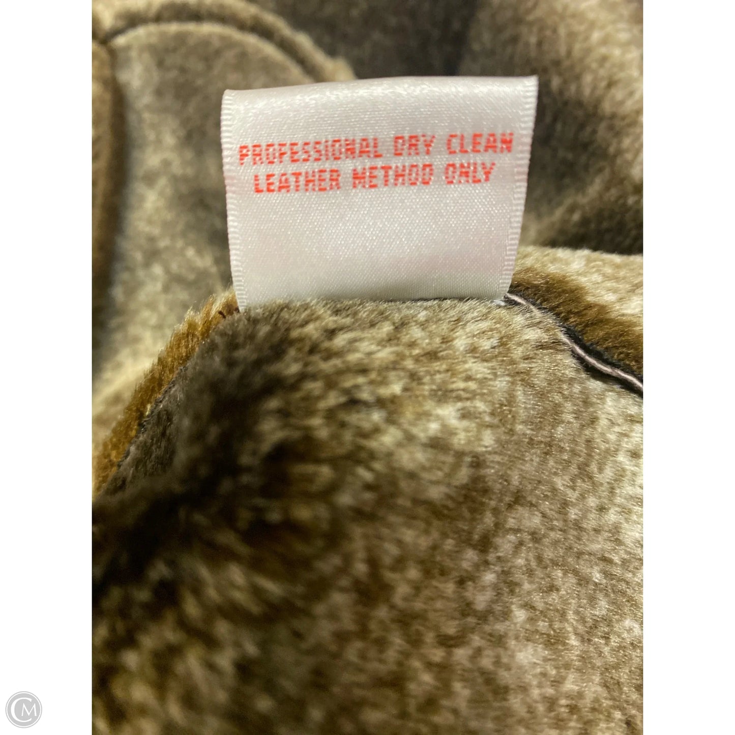 Coat Leather By Clothes Mentor In Brown, Size: M