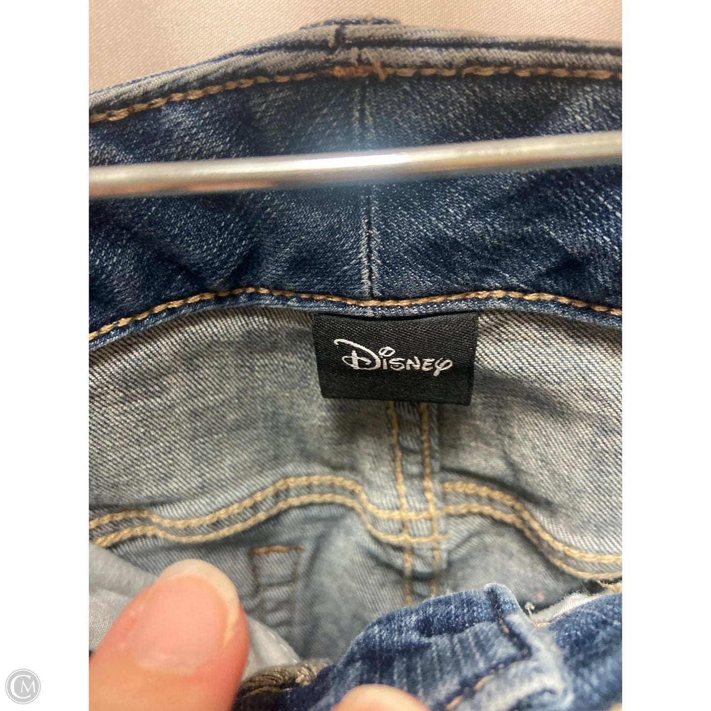 Jeans Straight By Disney In Blue Denim, Size: 18