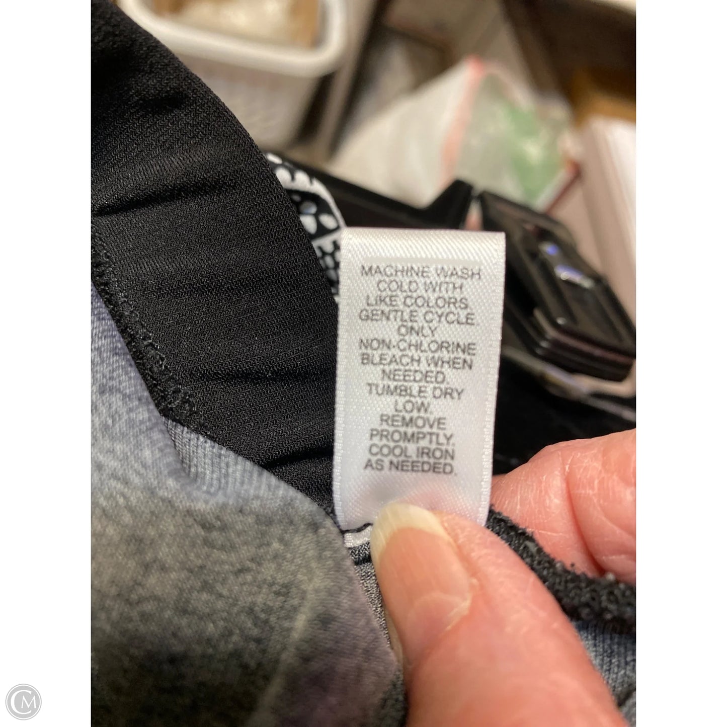 Pants Other By Cato In Black & White, Size: L