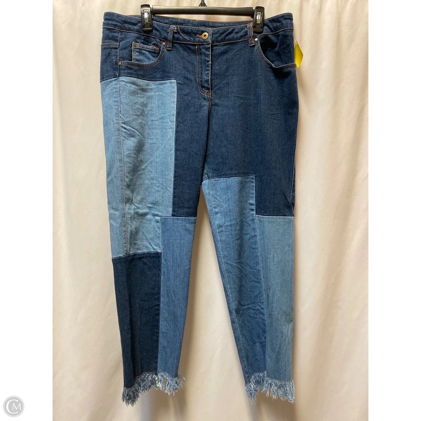 Jeans Straight By Mark In Blue Denim, Size: 14