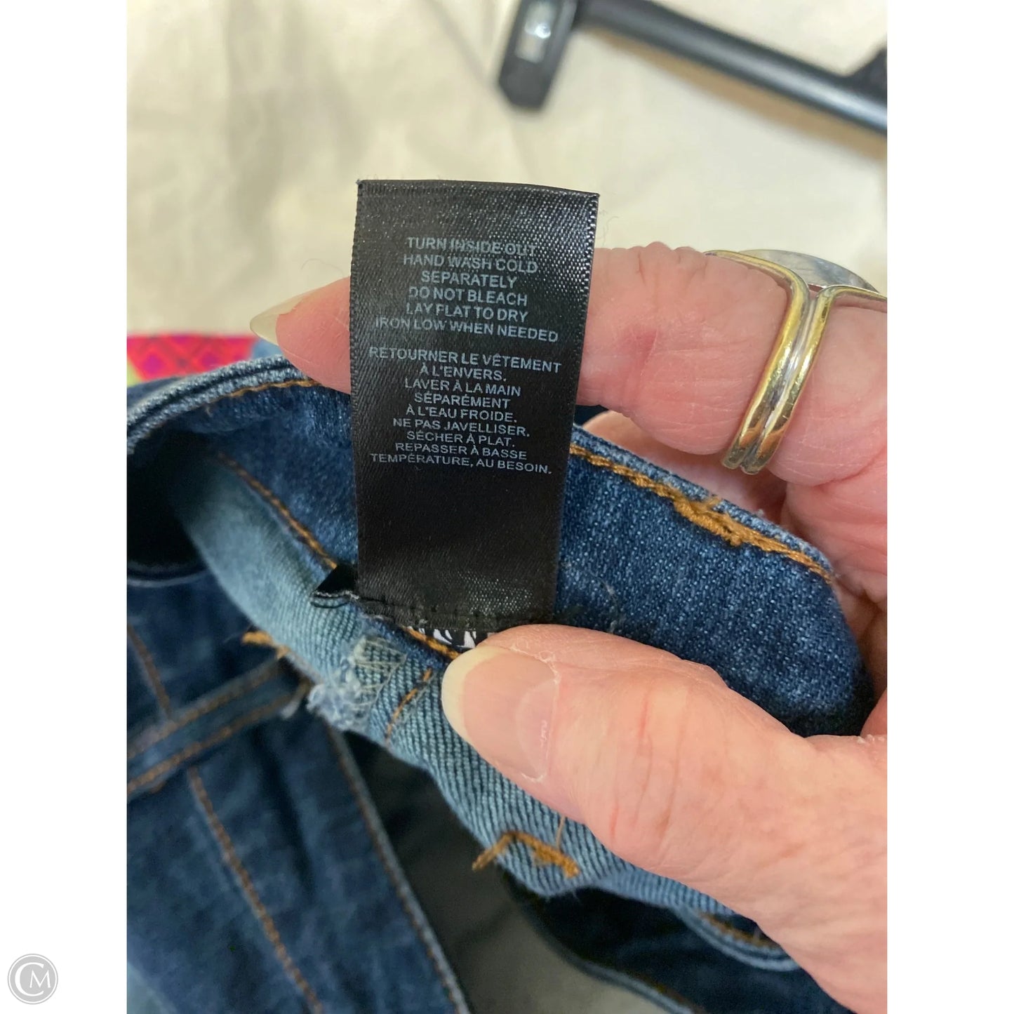 Jeans Straight By Mark In Blue Denim, Size: 14